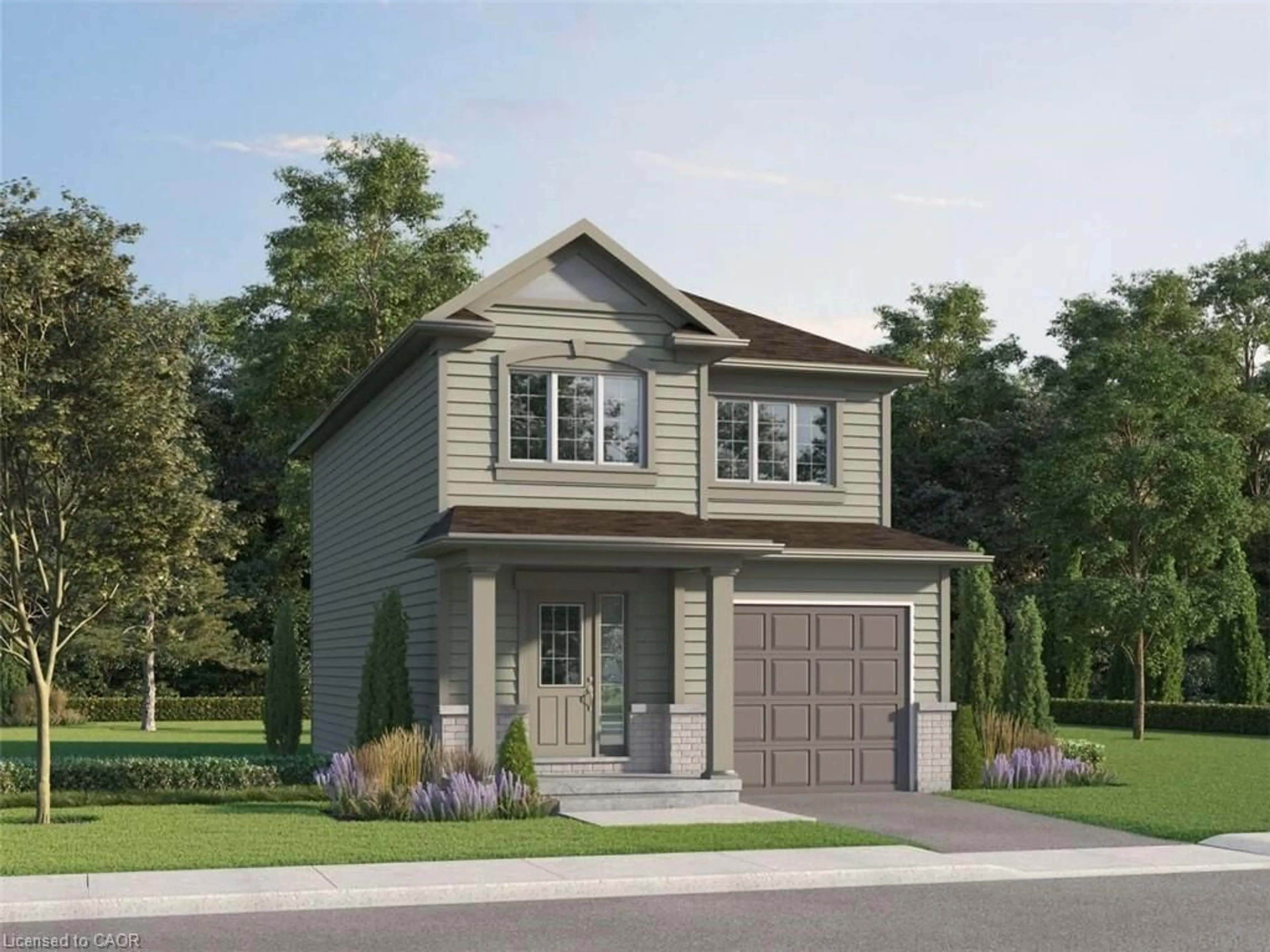 Home with vinyl exterior material, street for 113 Jacob Detweiller Dr #Lot 0088, Kitchener Ontario N2P 0K7