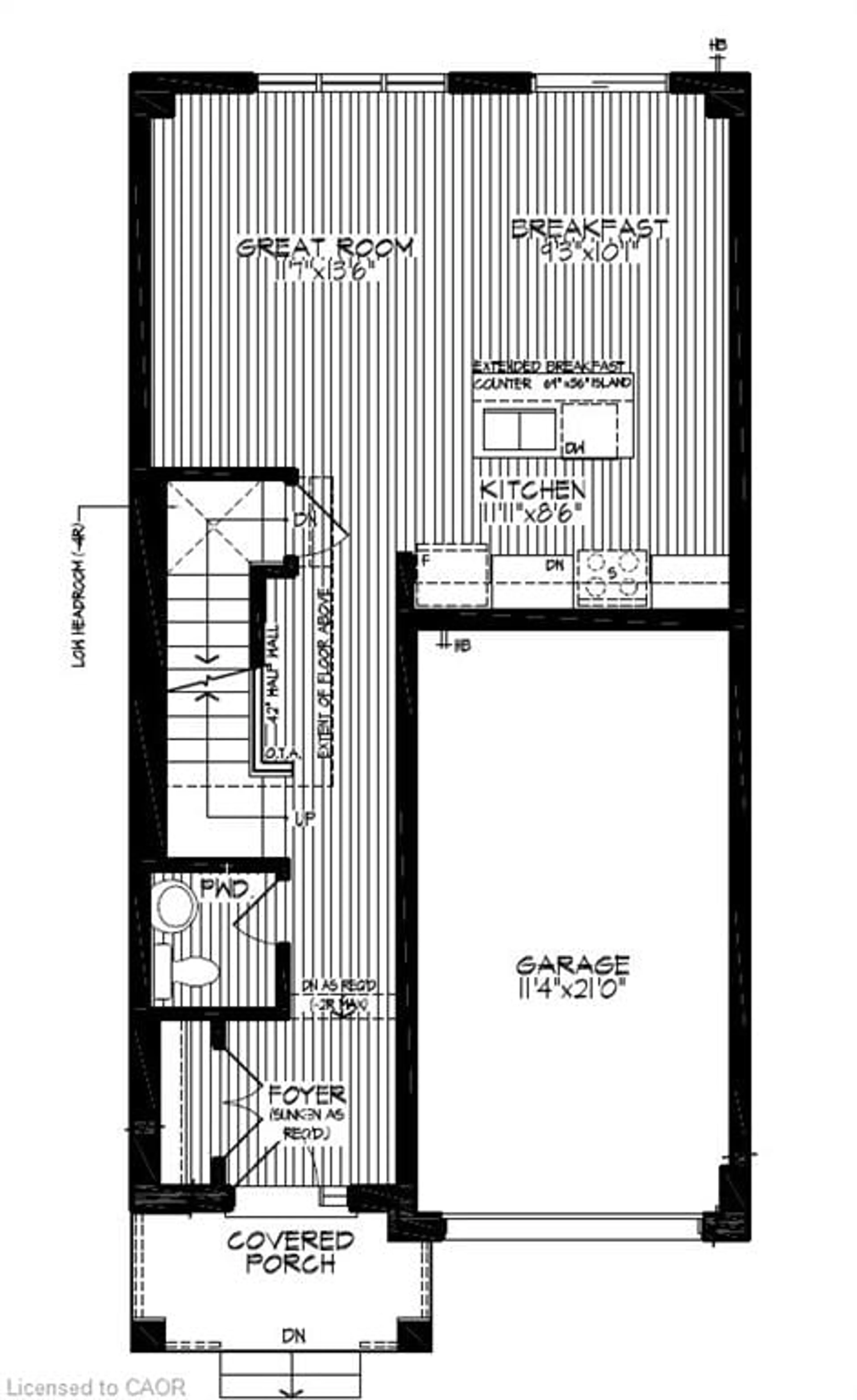 Floor plan for 113 Jacob Detweiller Dr #Lot 0088, Kitchener Ontario N2P 0K7