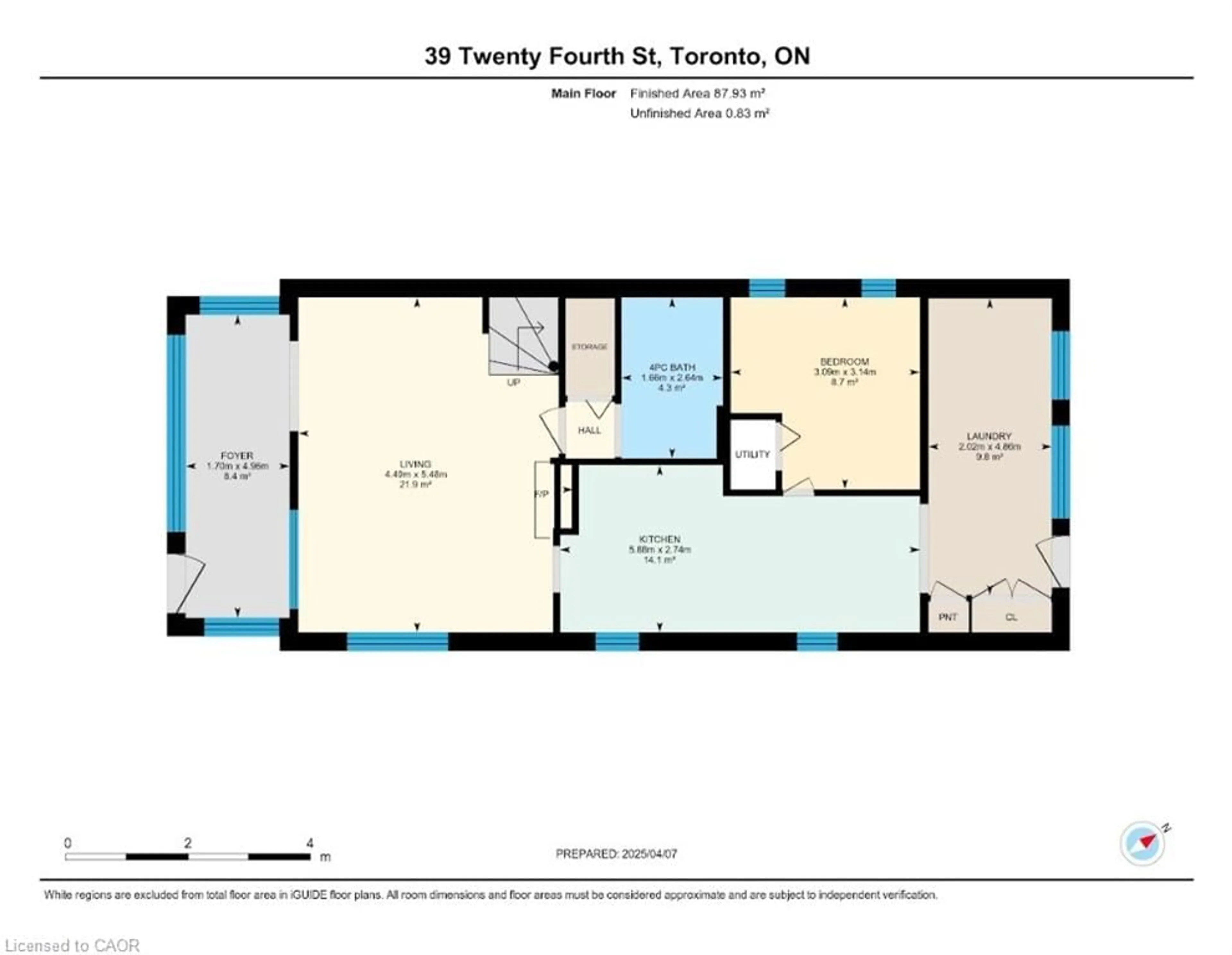 Floor plan for 39 Twenty Fourth St, Etobicoke Ontario M8V 3N3
