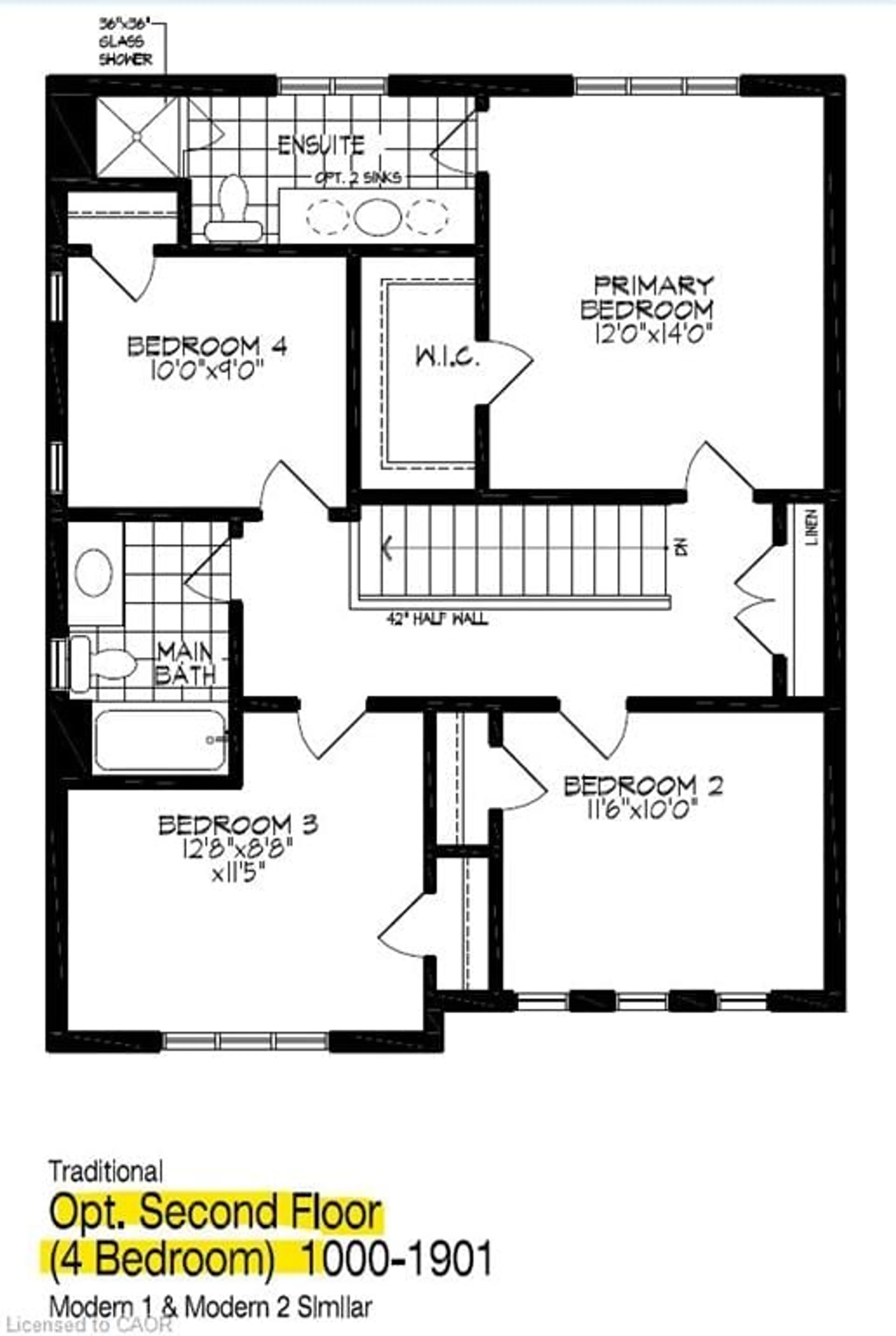 Floor plan for 10 Pine Warbler St #Lot 0034, Kitchener Ontario N2P 0K7