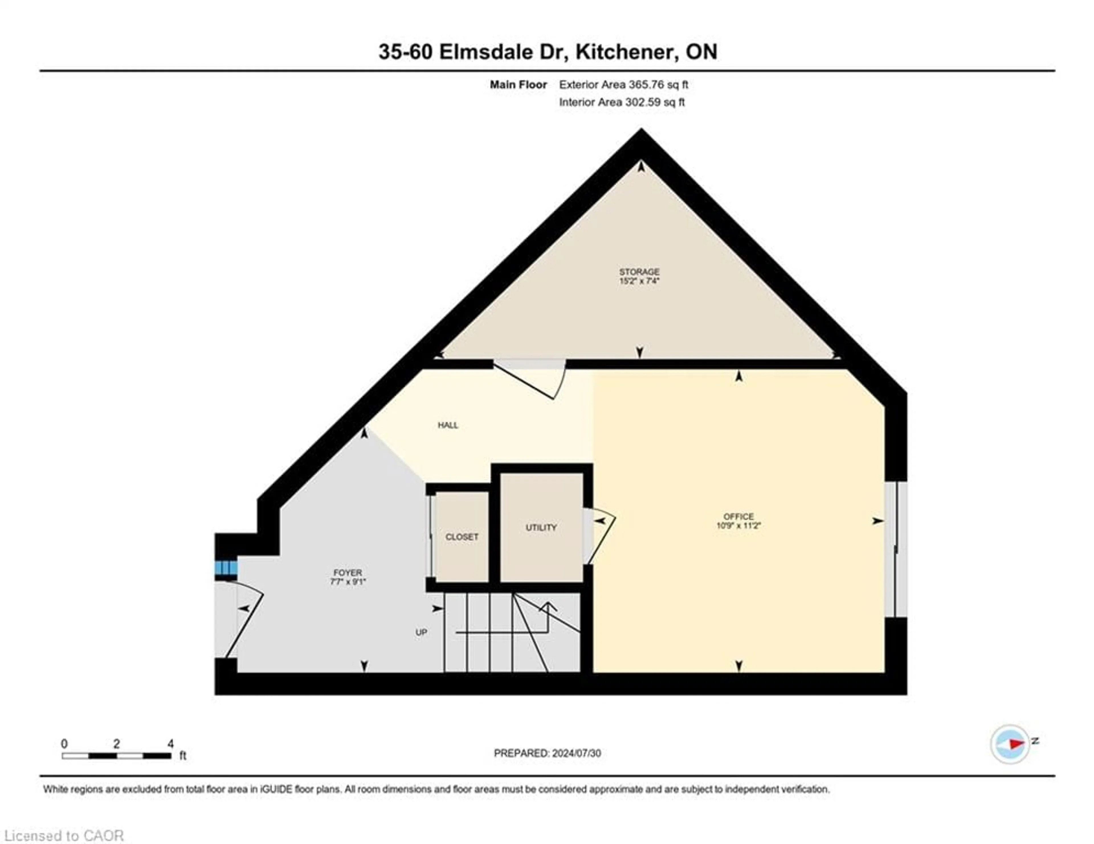 Floor plan for 60 Elmsdale Dr #35, Kitchener Ontario N2E 2G4