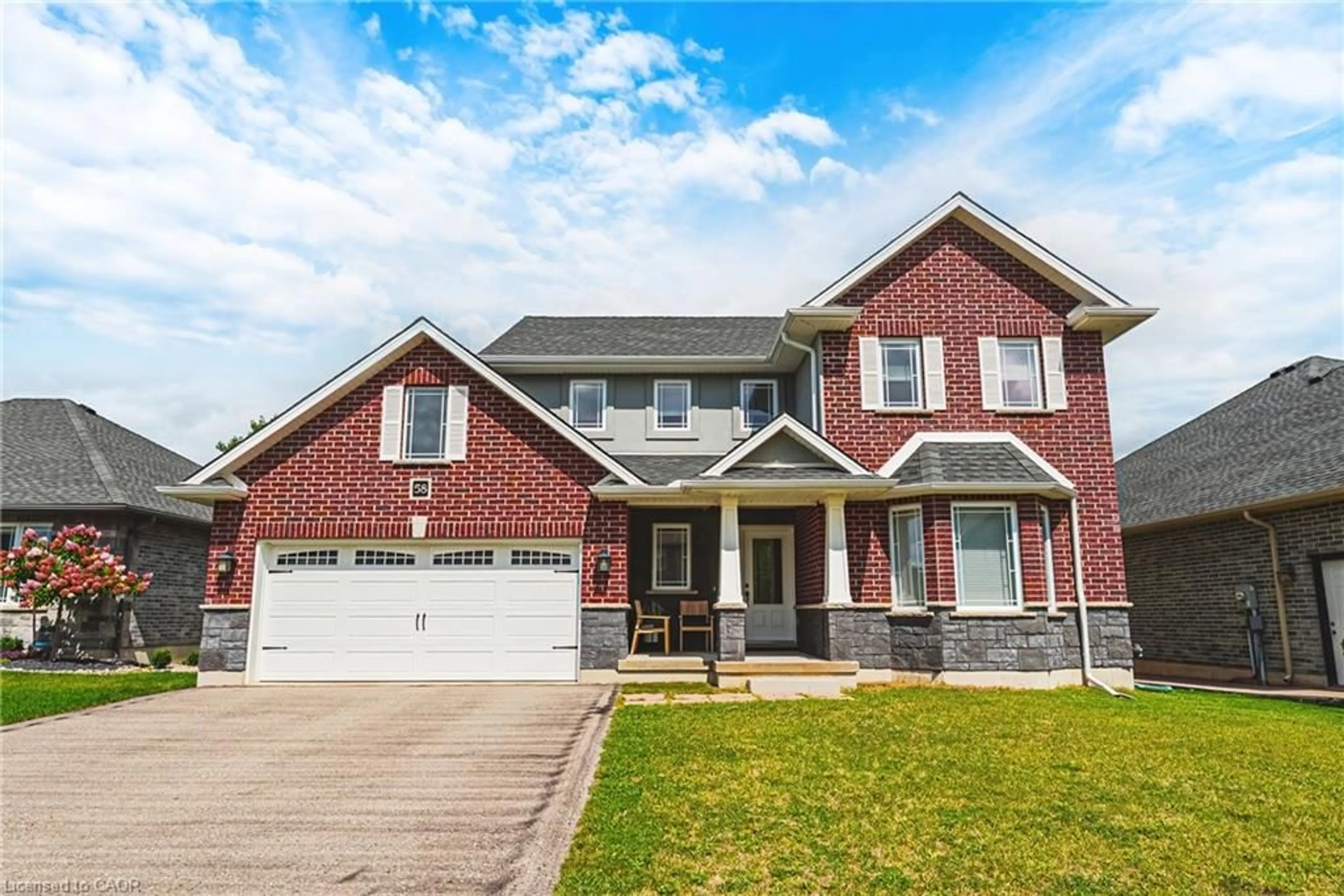Home with brick exterior material, street for 58 Curtis St, Tavistock Ontario N0J 1M0