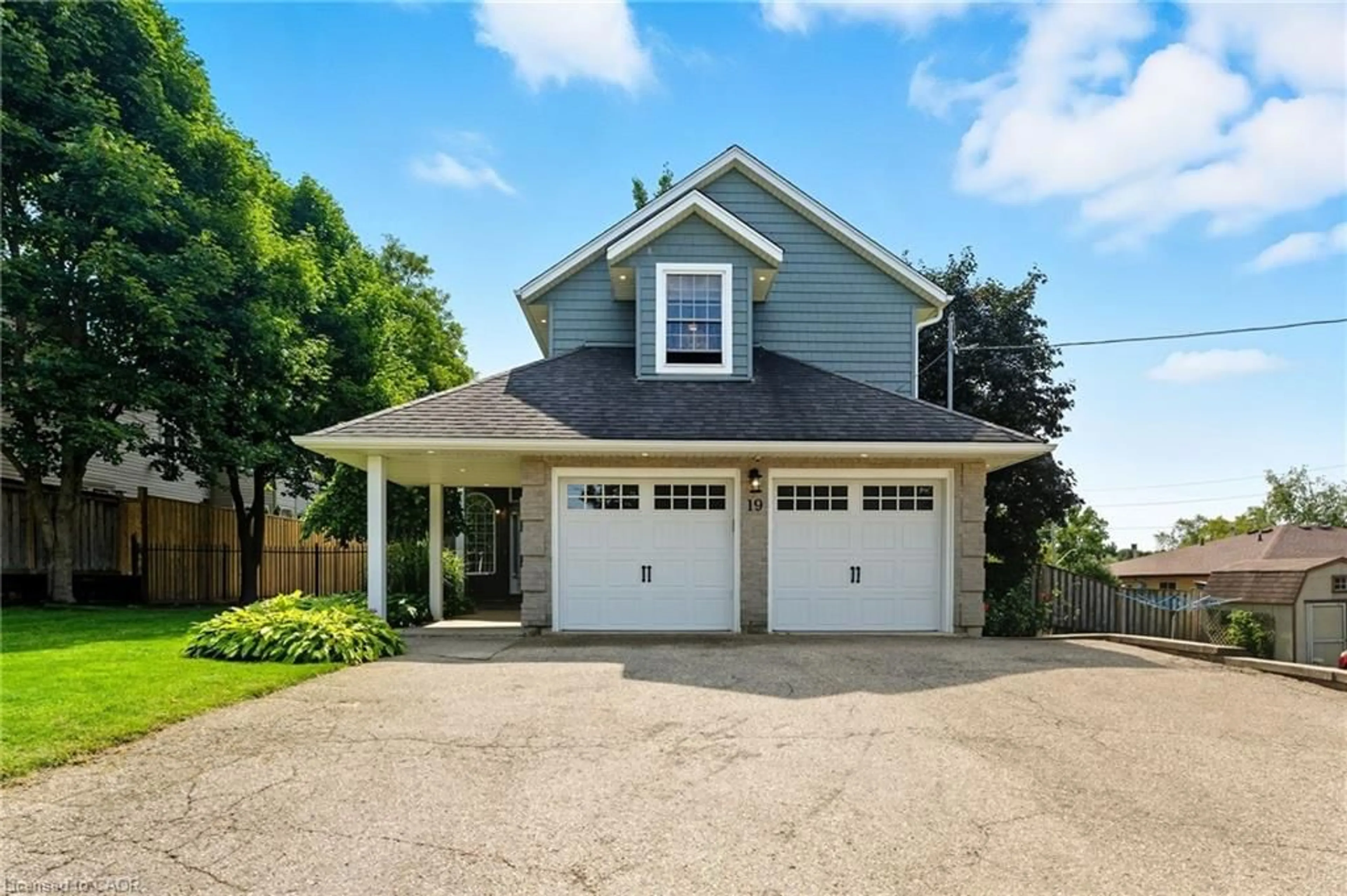 Home with vinyl exterior material, street for 19 Mitchell St, Ayr Ontario N0B 1E0