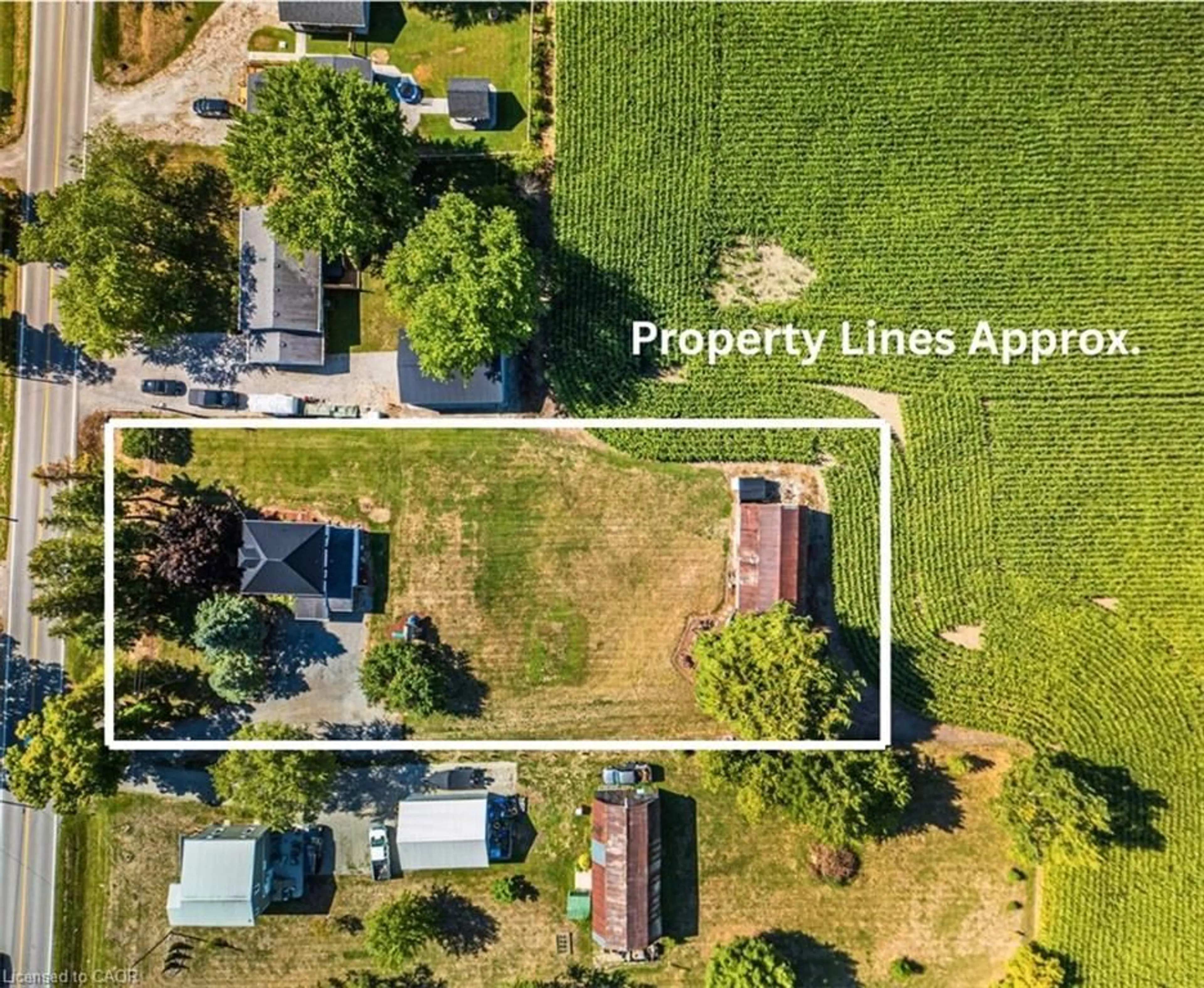 A pic from outside/outdoor area/front of a property/back of a property/a pic from drone, street for 398 Diltz Rd, Dunnville Ontario N1A 2W2