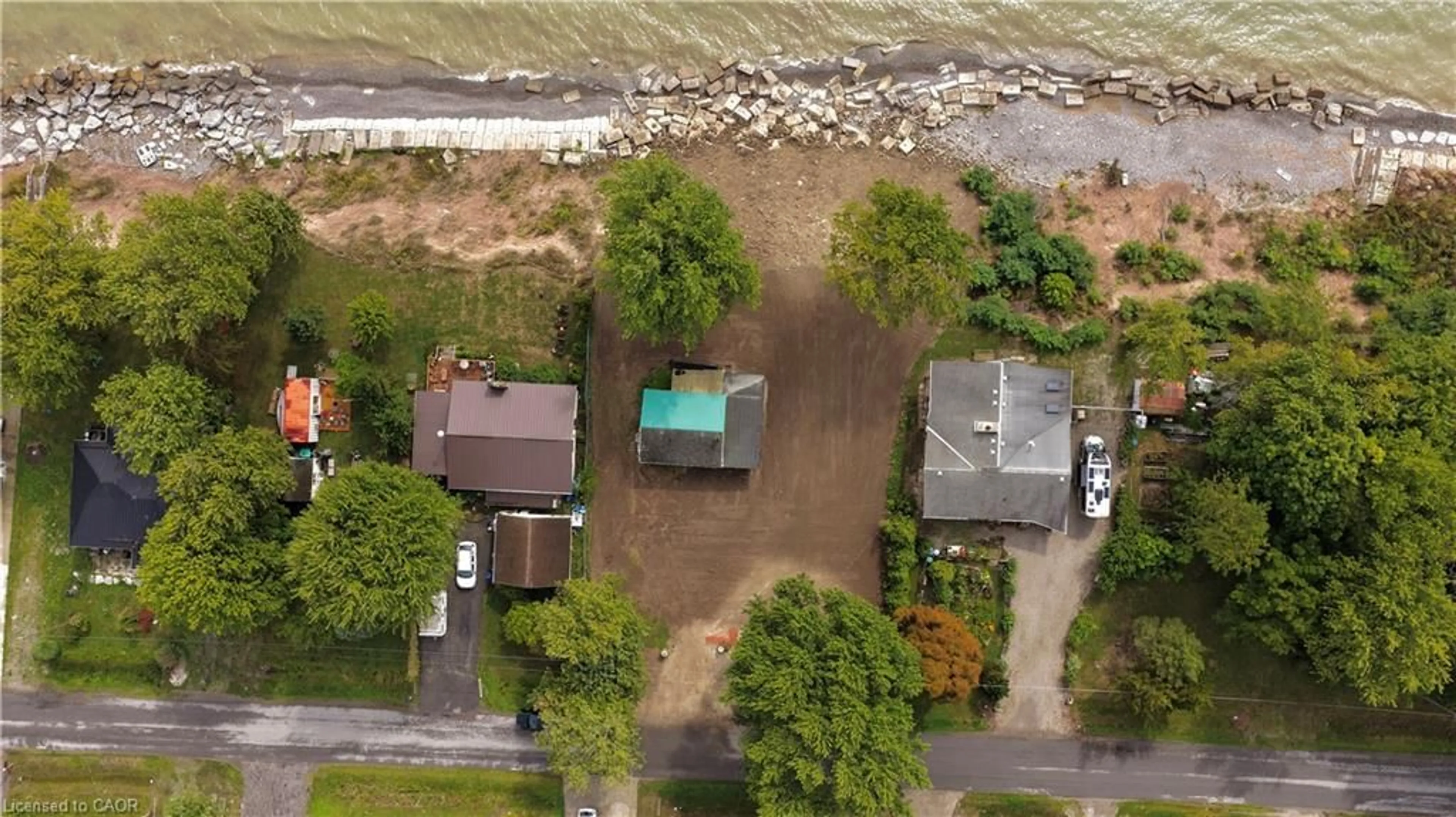 A pic from outside/outdoor area/front of a property/back of a property/a pic from drone, street for 37 Villella Rd, Dunnville Ontario N0A 1K0