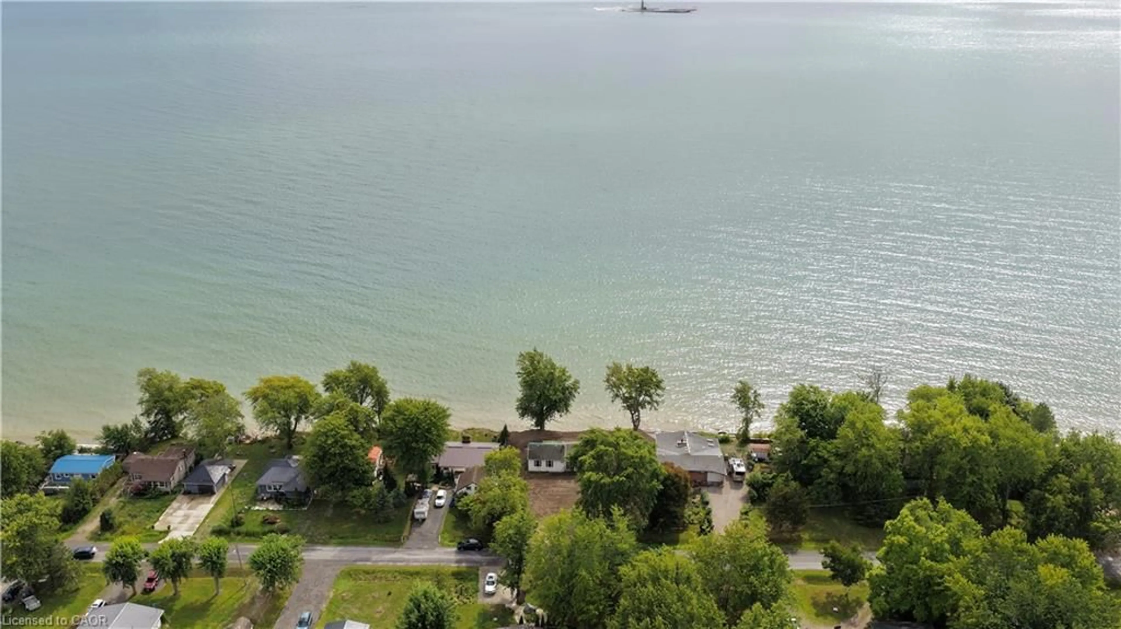 A pic from outside/outdoor area/front of a property/back of a property/a pic from drone, water/lake/river/ocean view for 37 Villella Rd, Dunnville Ontario N0A 1K0