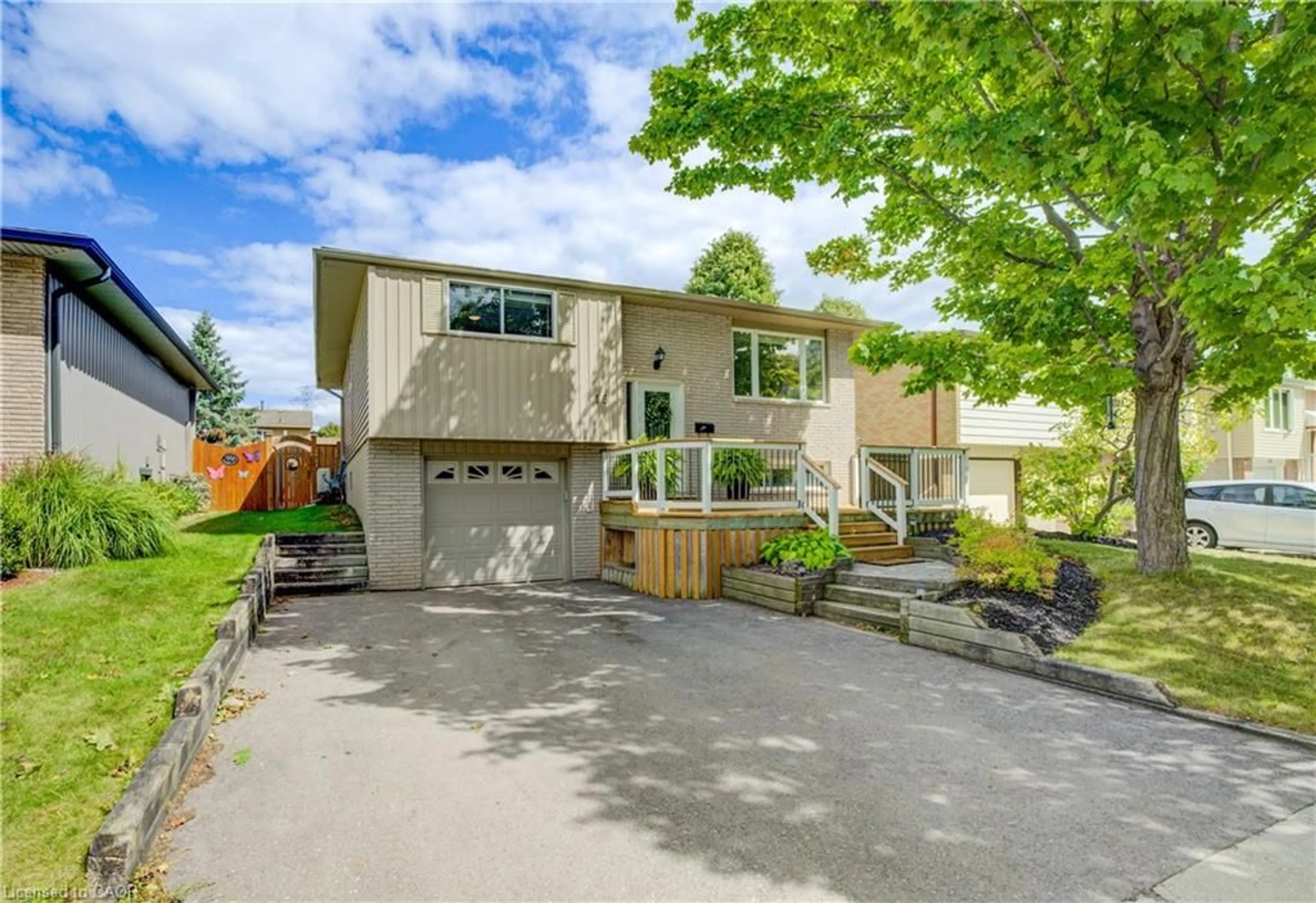 Home with vinyl exterior material, street for 18 Sugar Maple St, Kitchener Ontario N2N 1X5