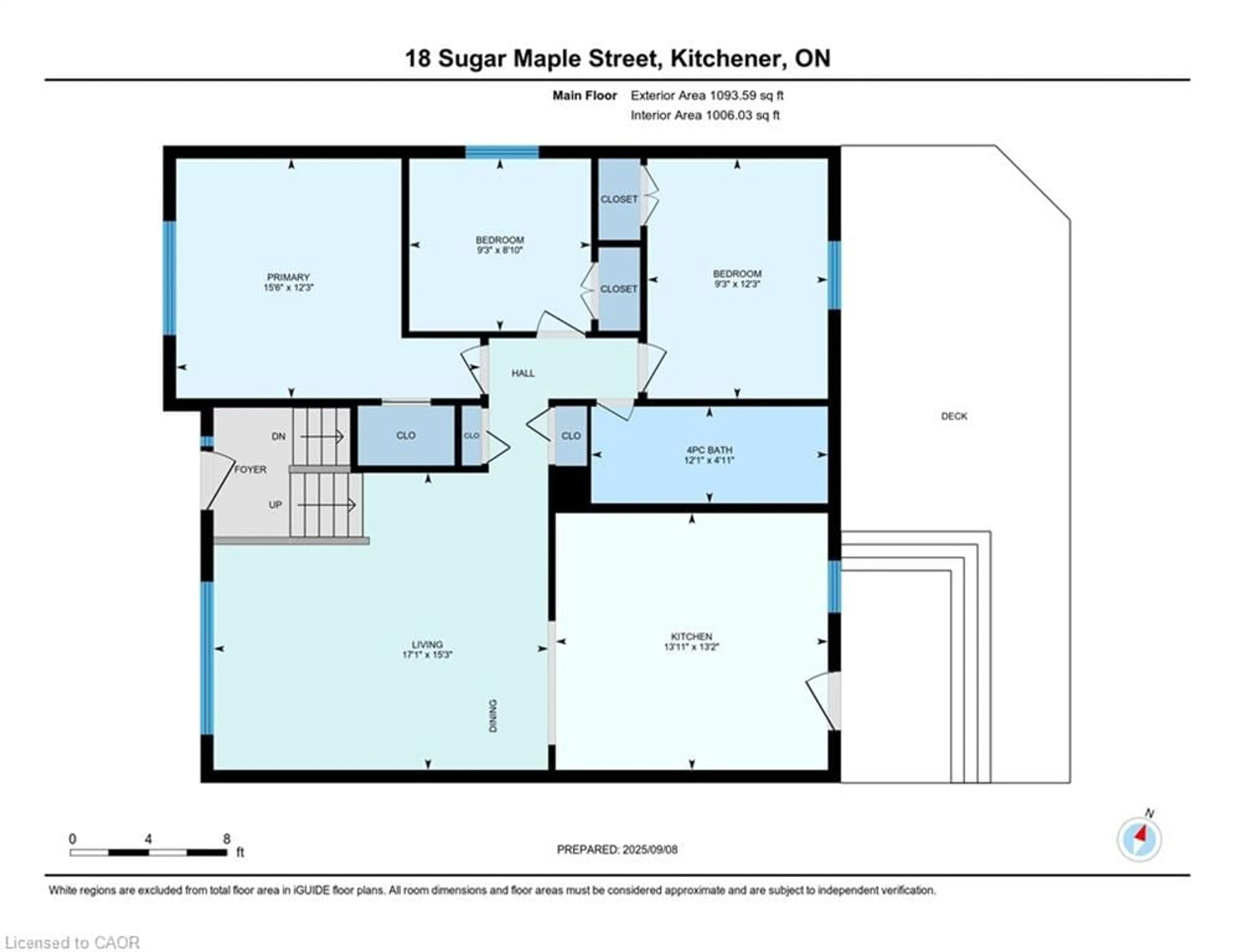 Floor plan for 18 Sugar Maple St, Kitchener Ontario N2N 1X5