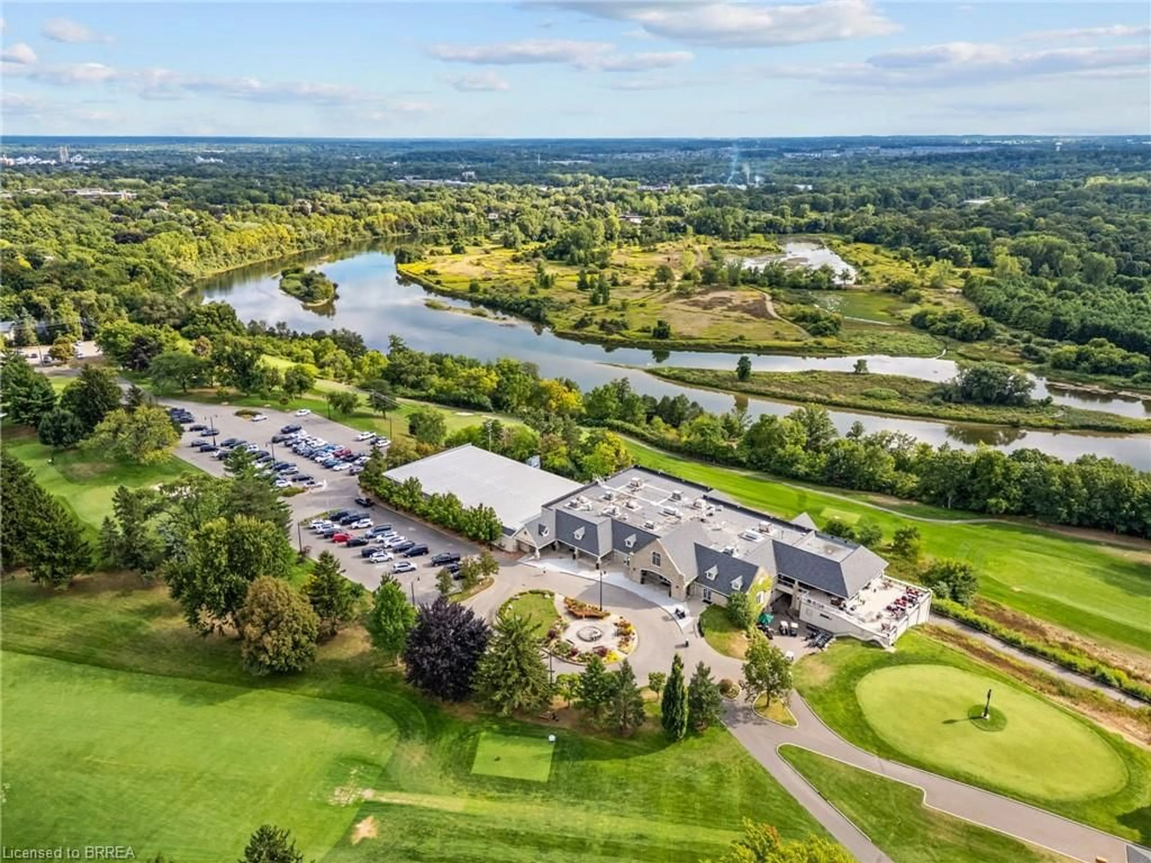 A pic from outside/outdoor area/front of a property/back of a property/a pic from drone, water/lake/river/ocean view for 10 Stymie Blvd, Brantford Ontario N3T 5K3