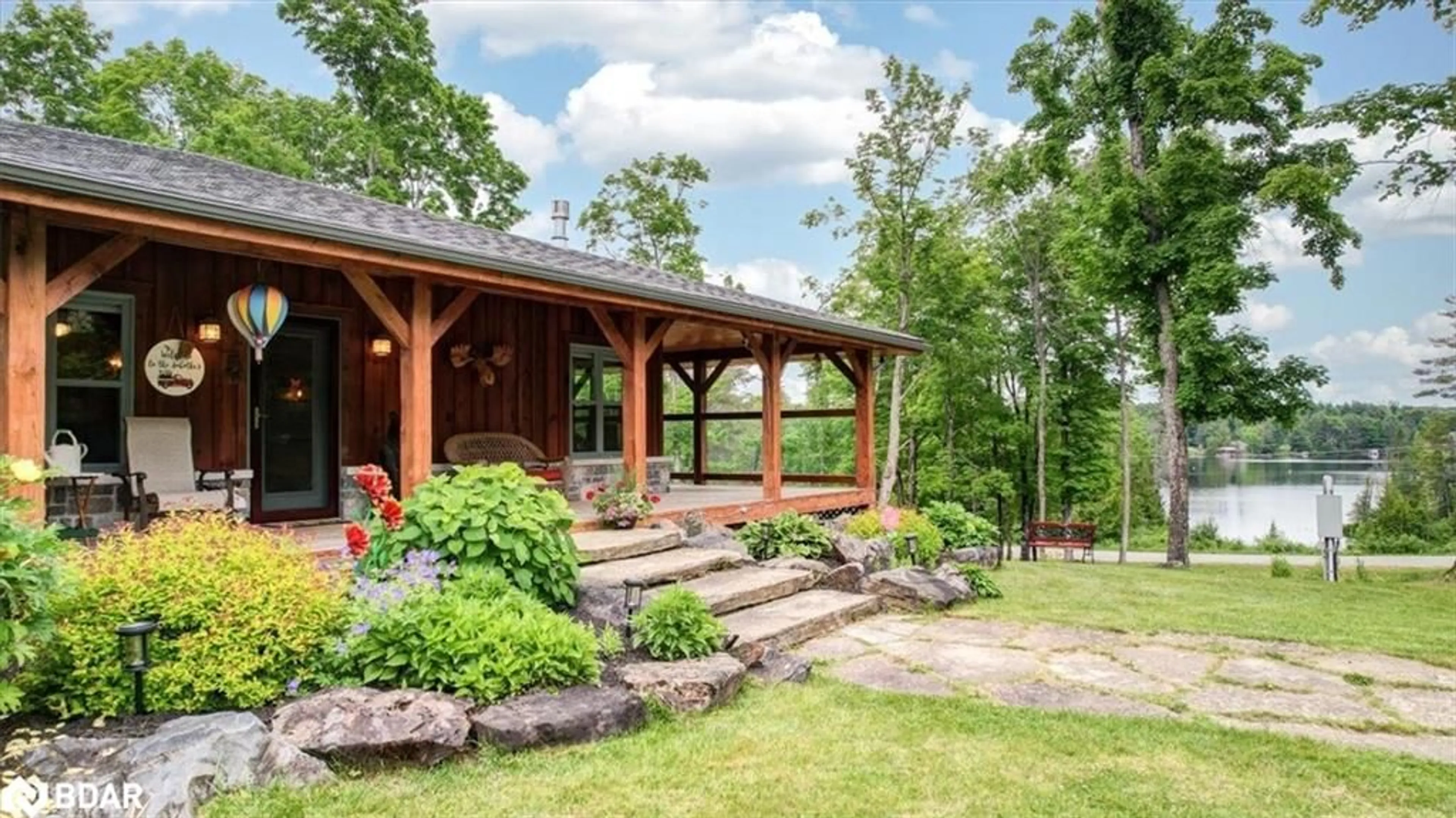 Patio, mountain view for 944 Steenburg Lake Rd, Limerick Ontario K0L 1W0
