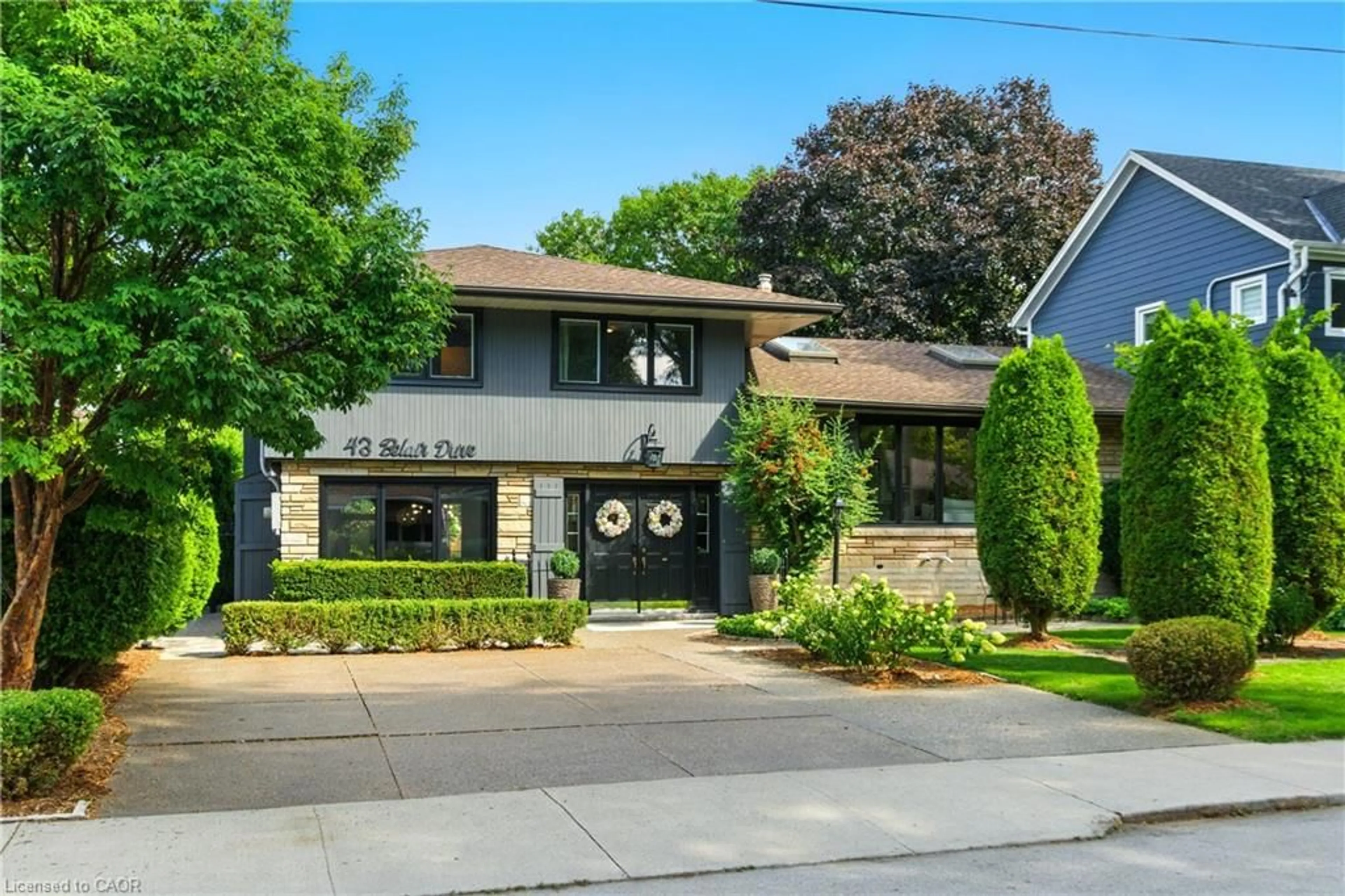 Home with brick exterior material, street for 43 Belair Dr, Hamilton Ontario L9A 2Z3
