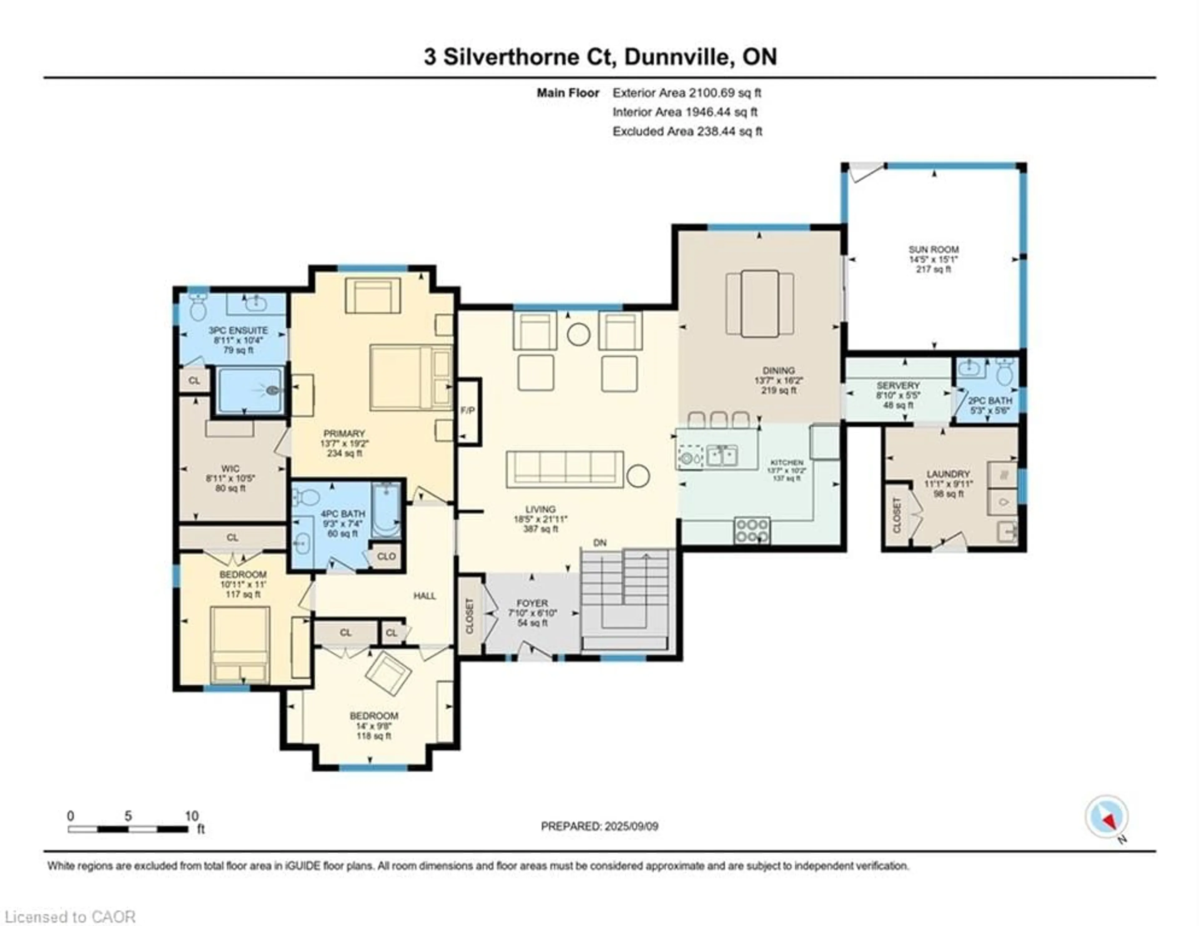 Floor plan for 3 Silverthorne Crt, Dunnville Ontario N1A 2W2