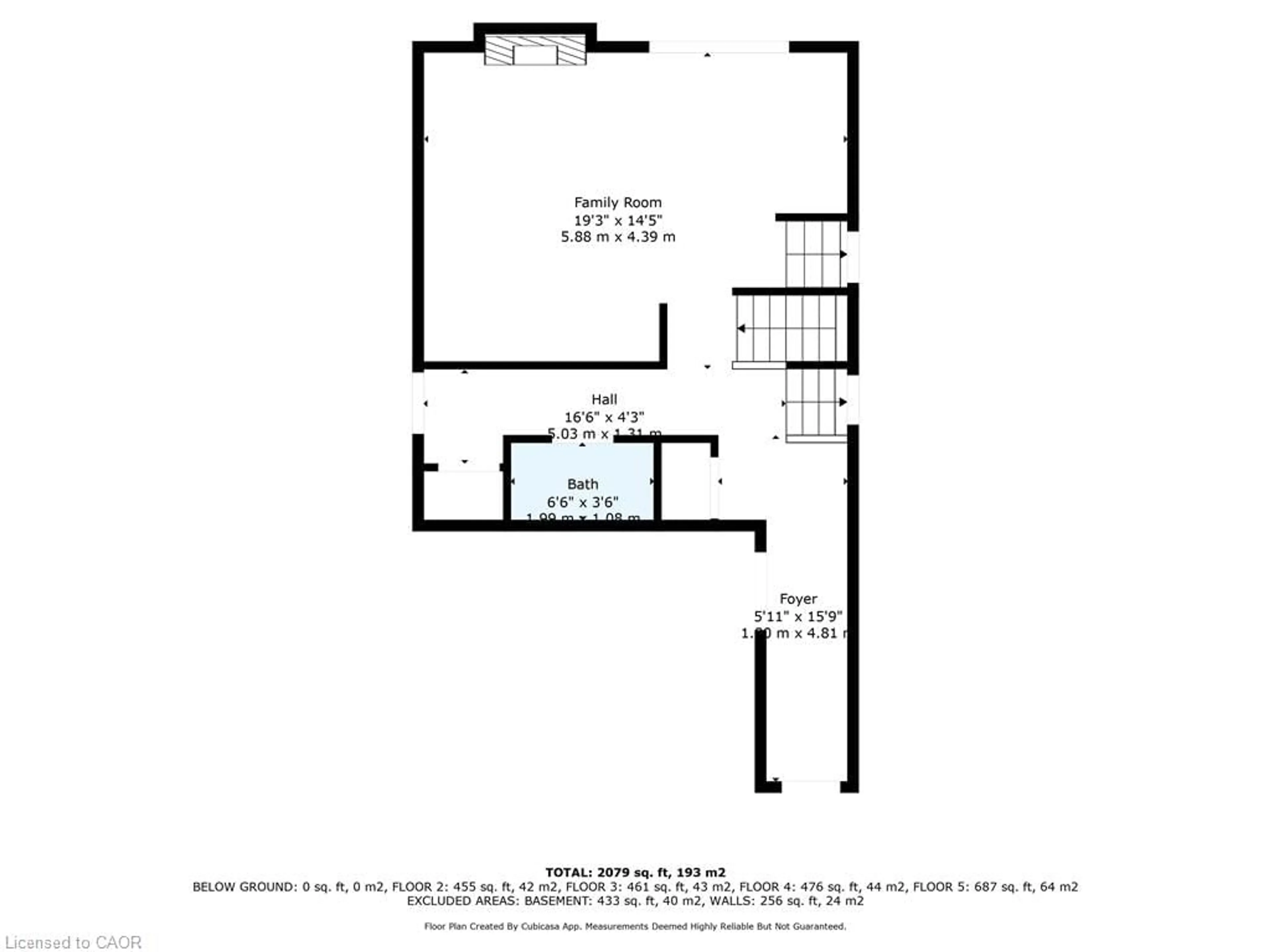 Floor plan for 40 Highview Dr, Kitchener Ontario N2N 1W4