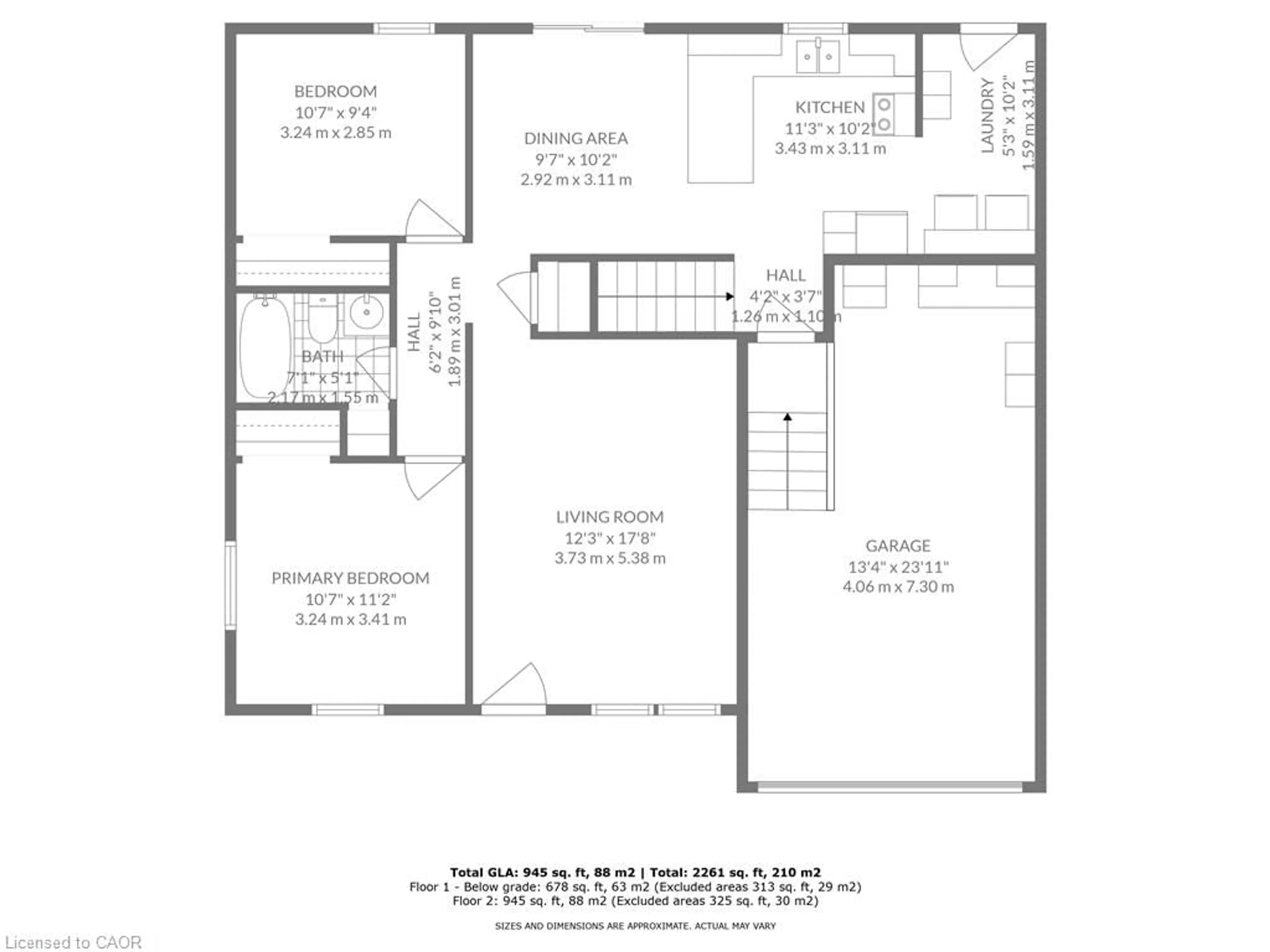 Floor plan for 45 Willow Drive, Delhi Ontario N4B 2A8