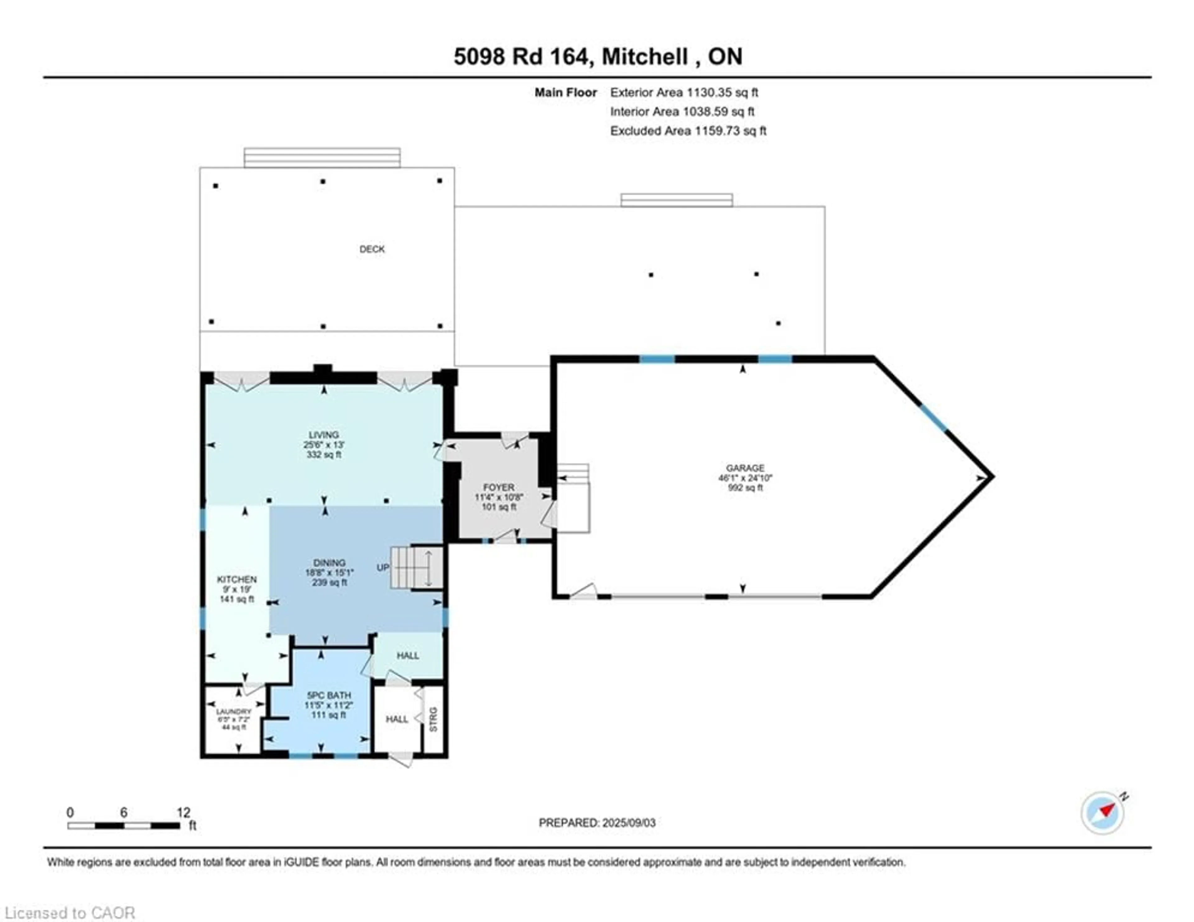 Floor plan for 5098 Perth Road 164, Rr 5, Bornholm Ontario N0K 1N0