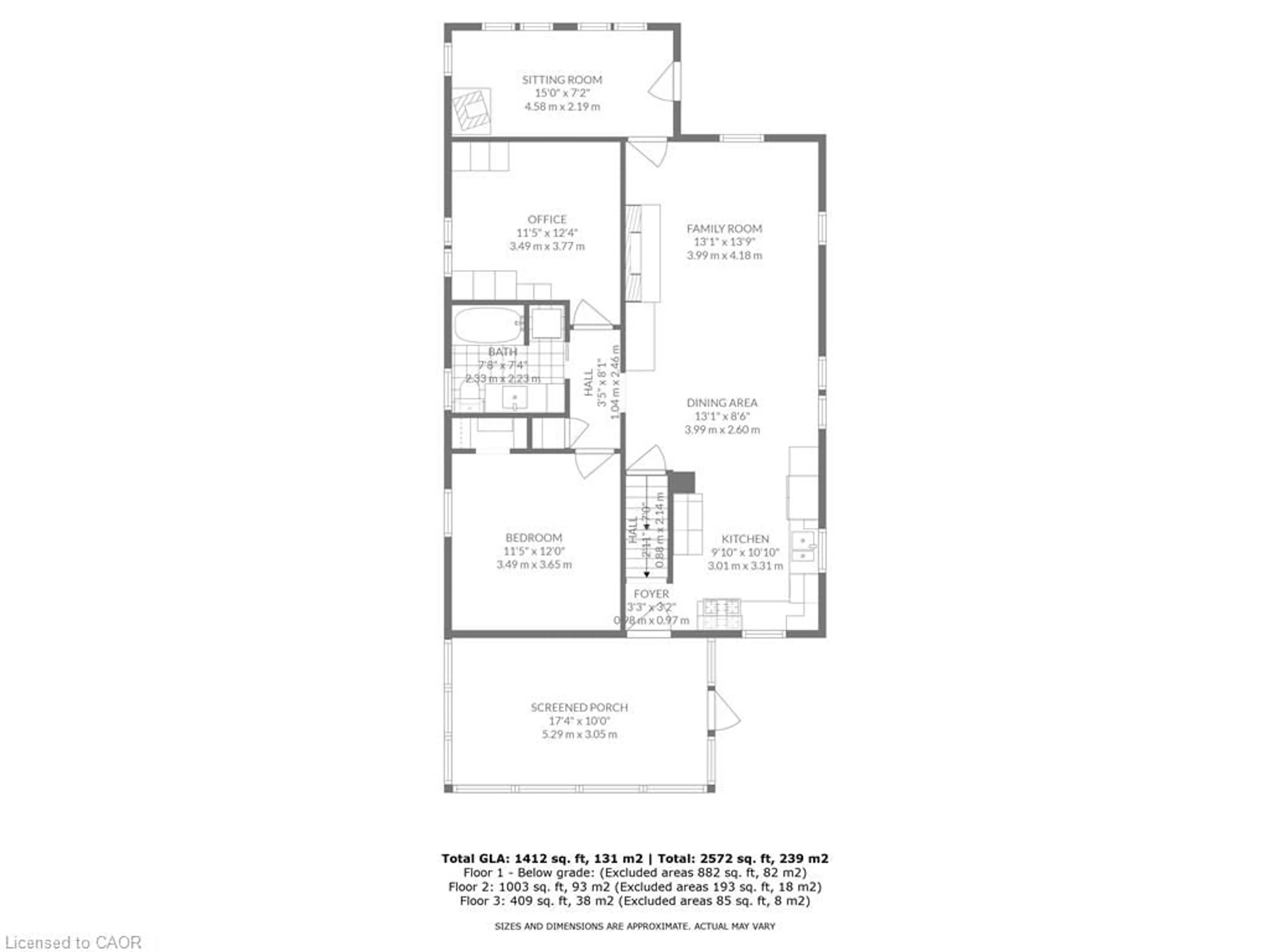 Floor plan for 357 James St, Delhi Ontario N4B 2B6
