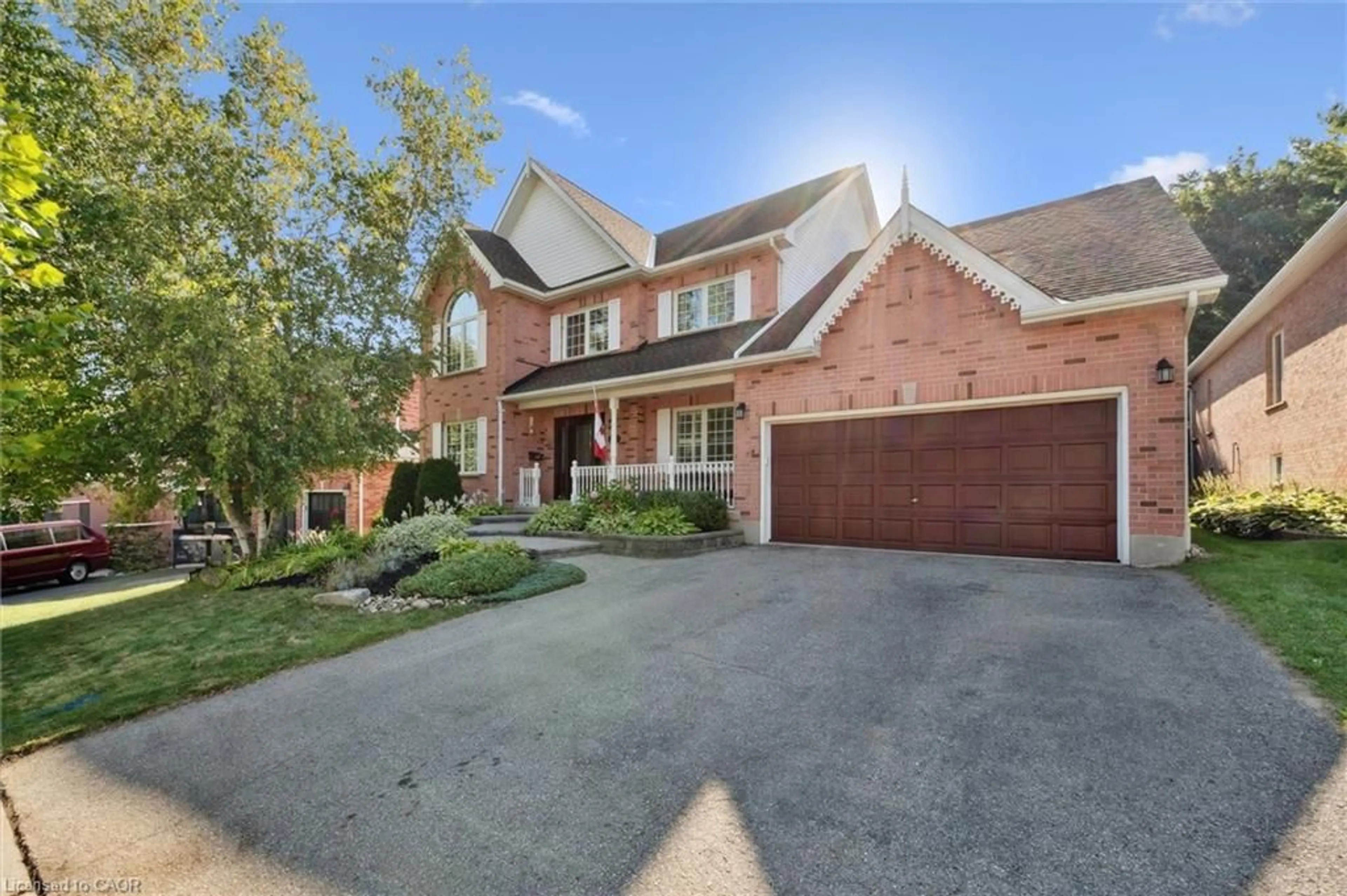 Home with brick exterior material, street for 114 Windrush Trail, Kitchener Ontario N2P 2B3