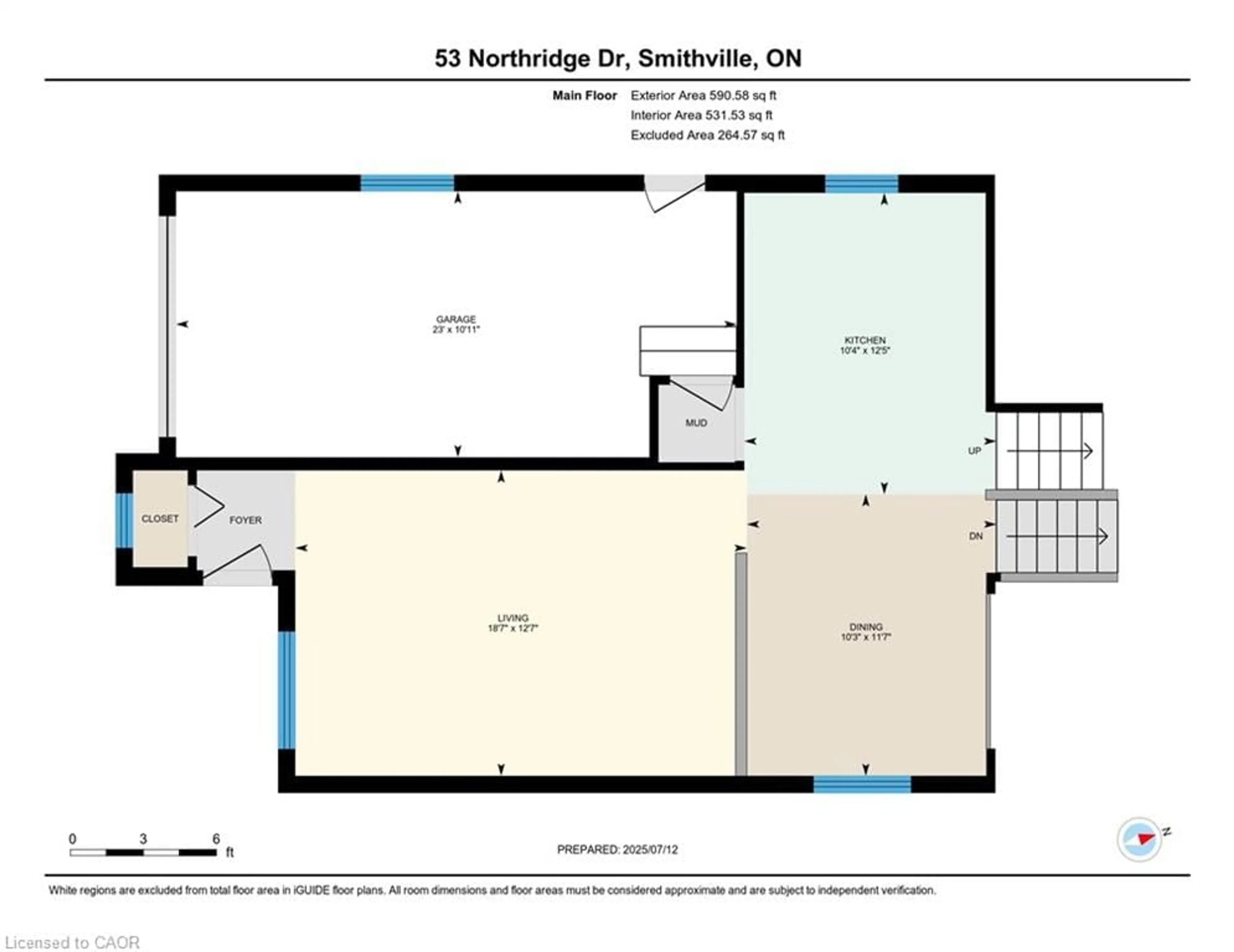 Floor plan for 53 Northridge Dr, Smithville Ontario L0R 2A0