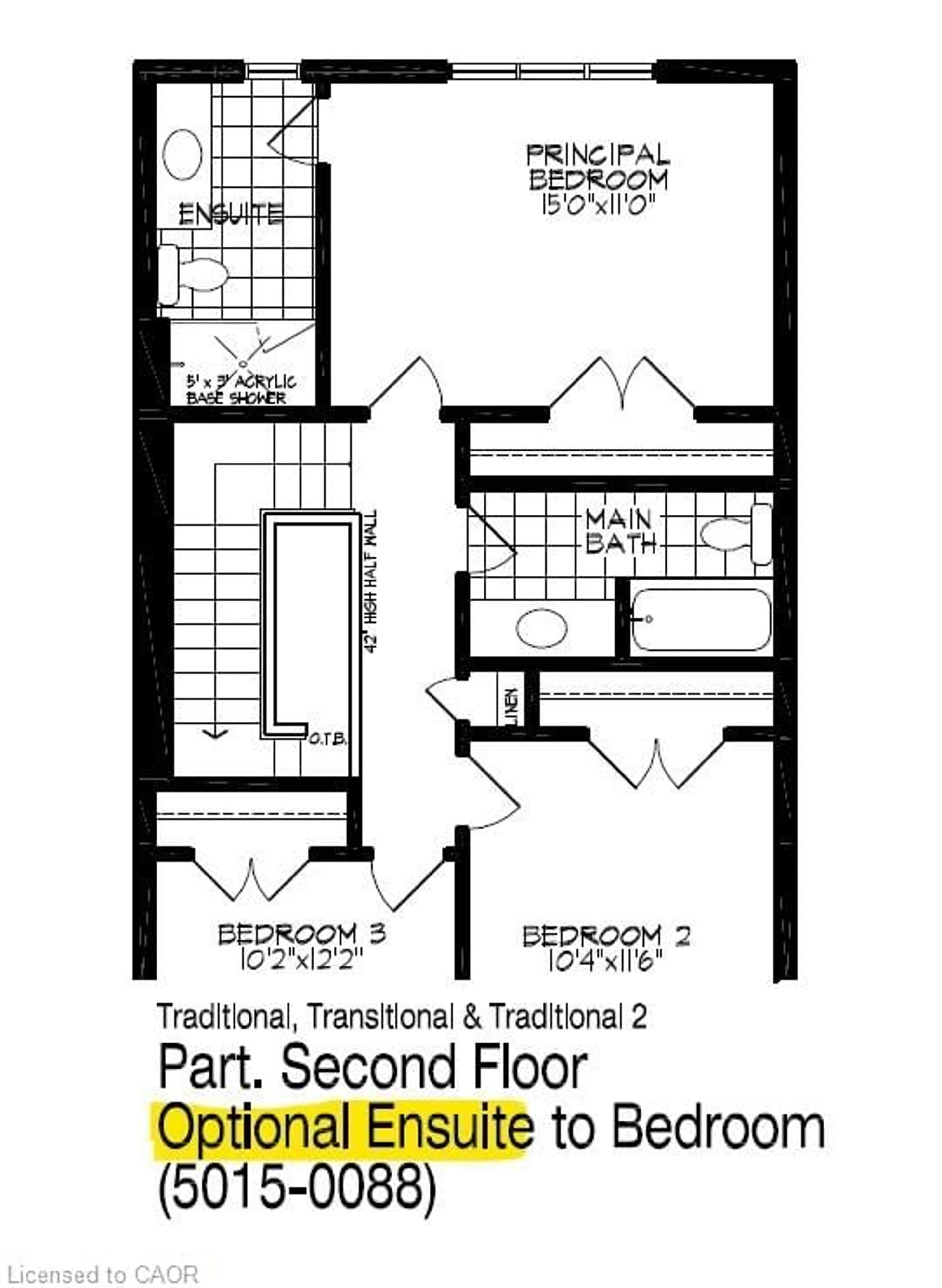 Floor plan for 108 Jacob Detweiller Dr #Lot 0101, Kitchener Ontario N2P 0K7