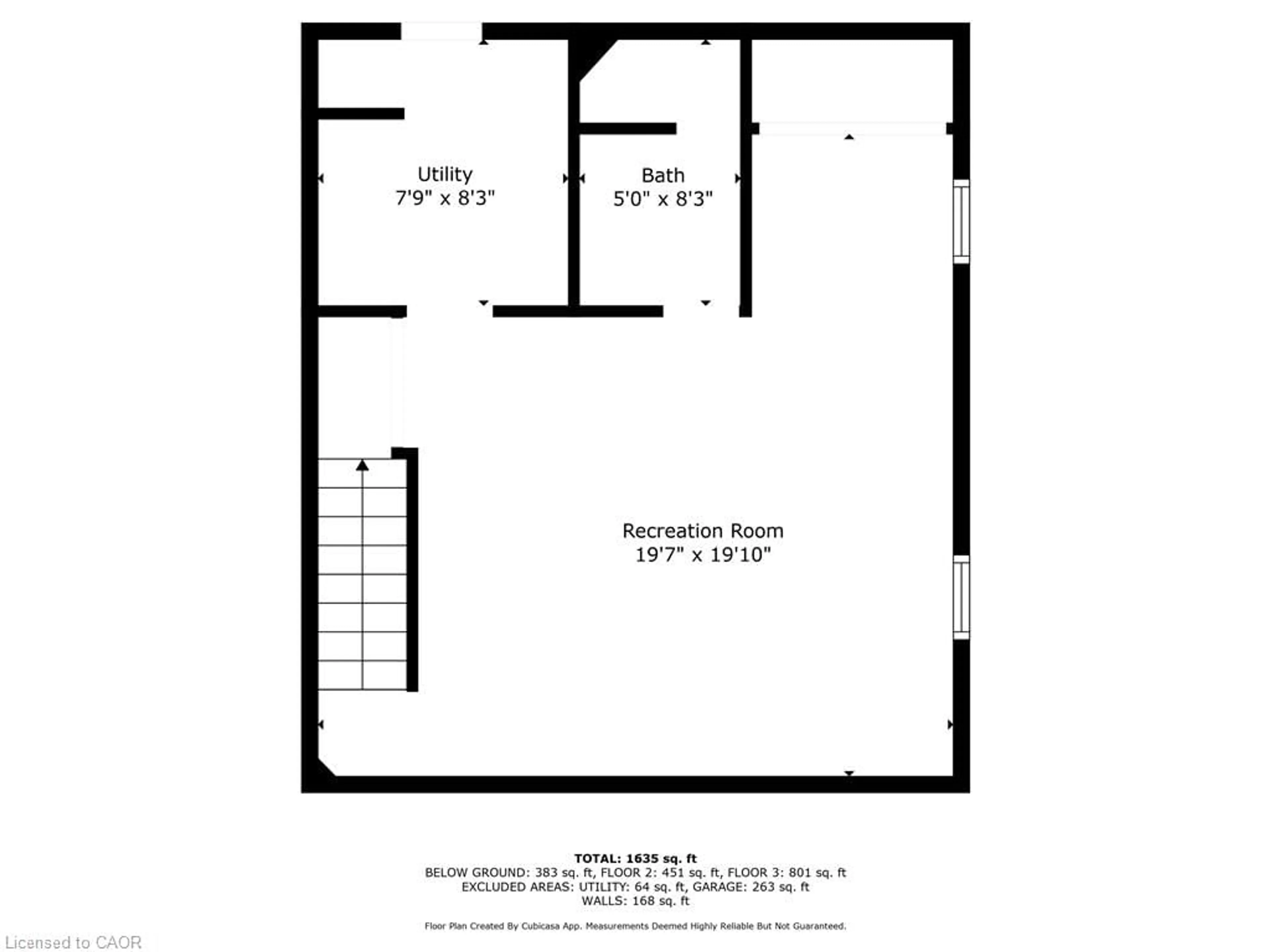 Floor plan for 992 Garth St, Hamilton Ontario L9C 4L6