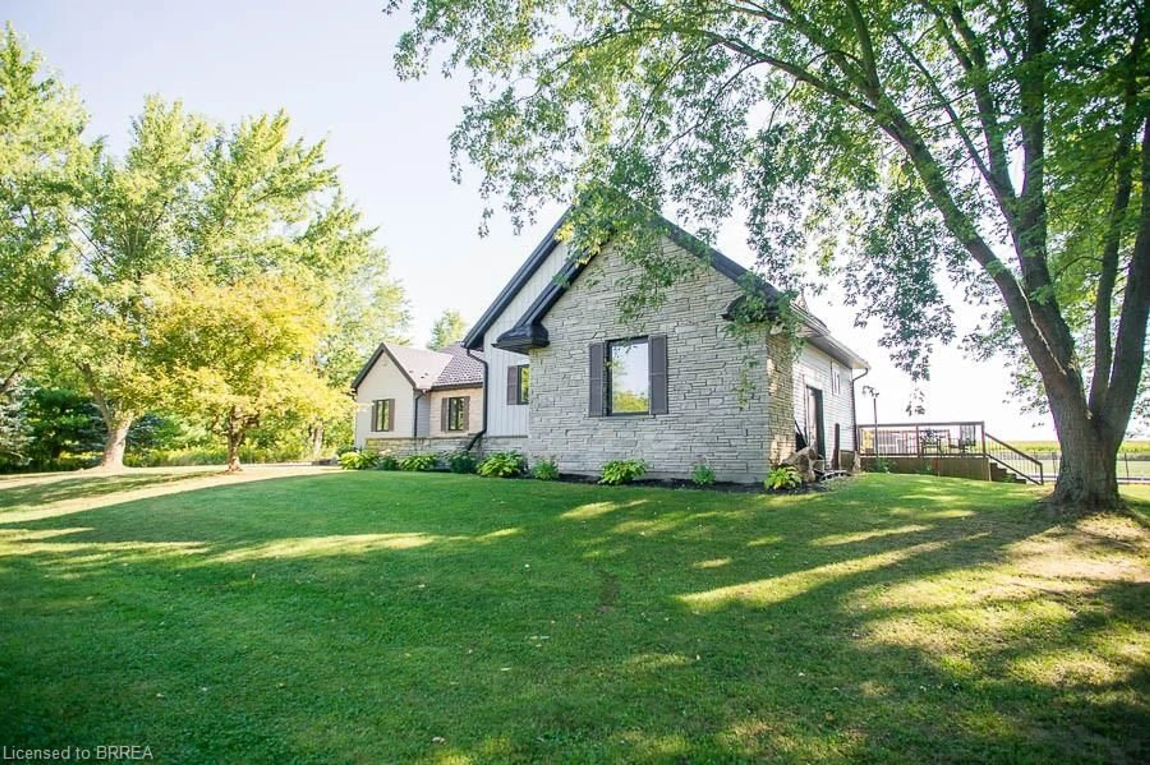 A pic from outside/outdoor area/front of a property/back of a property/a pic from drone, water/lake/river/ocean view for 196 Brant Church Rd, Mount Pleasant Ontario N0E 1K0