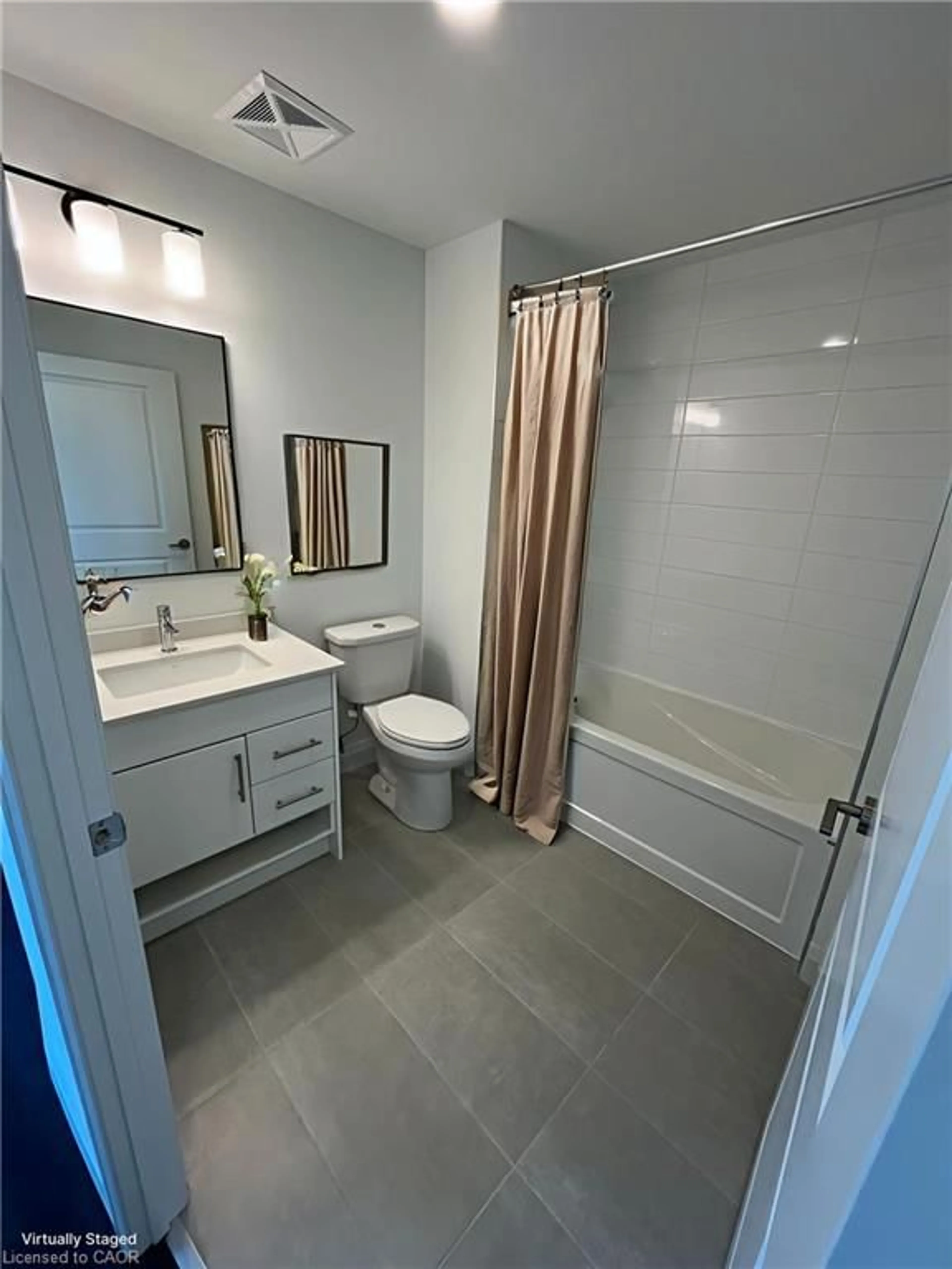 Contemporary bathroom, ceramic/tile floor for 1333 Weber St #708, Kitchener Ontario N2A 1C2