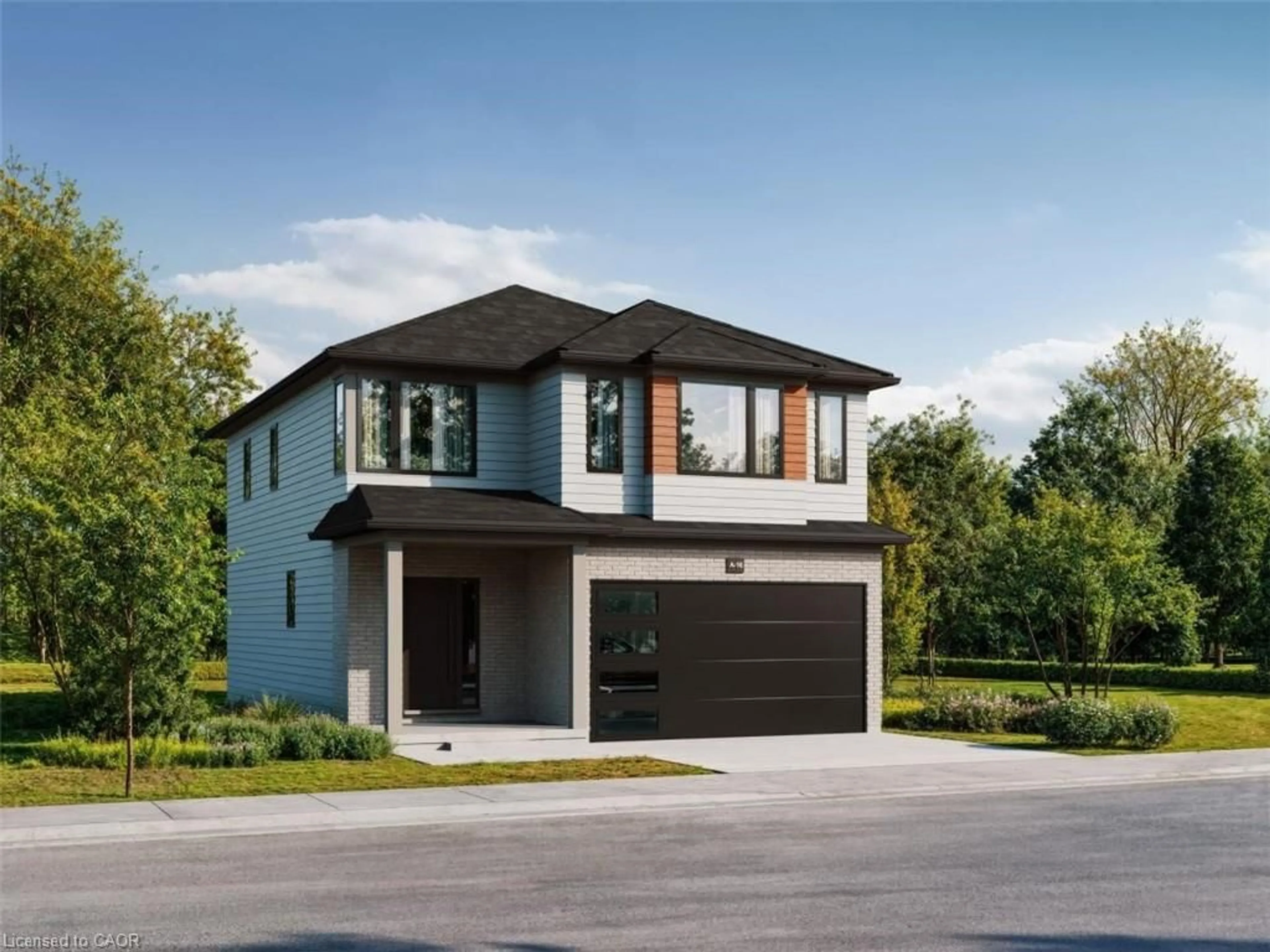 Home with brick exterior material, street for 14 Pine Warbler St #Lot 0033, Kitchener Ontario N2P 0K7