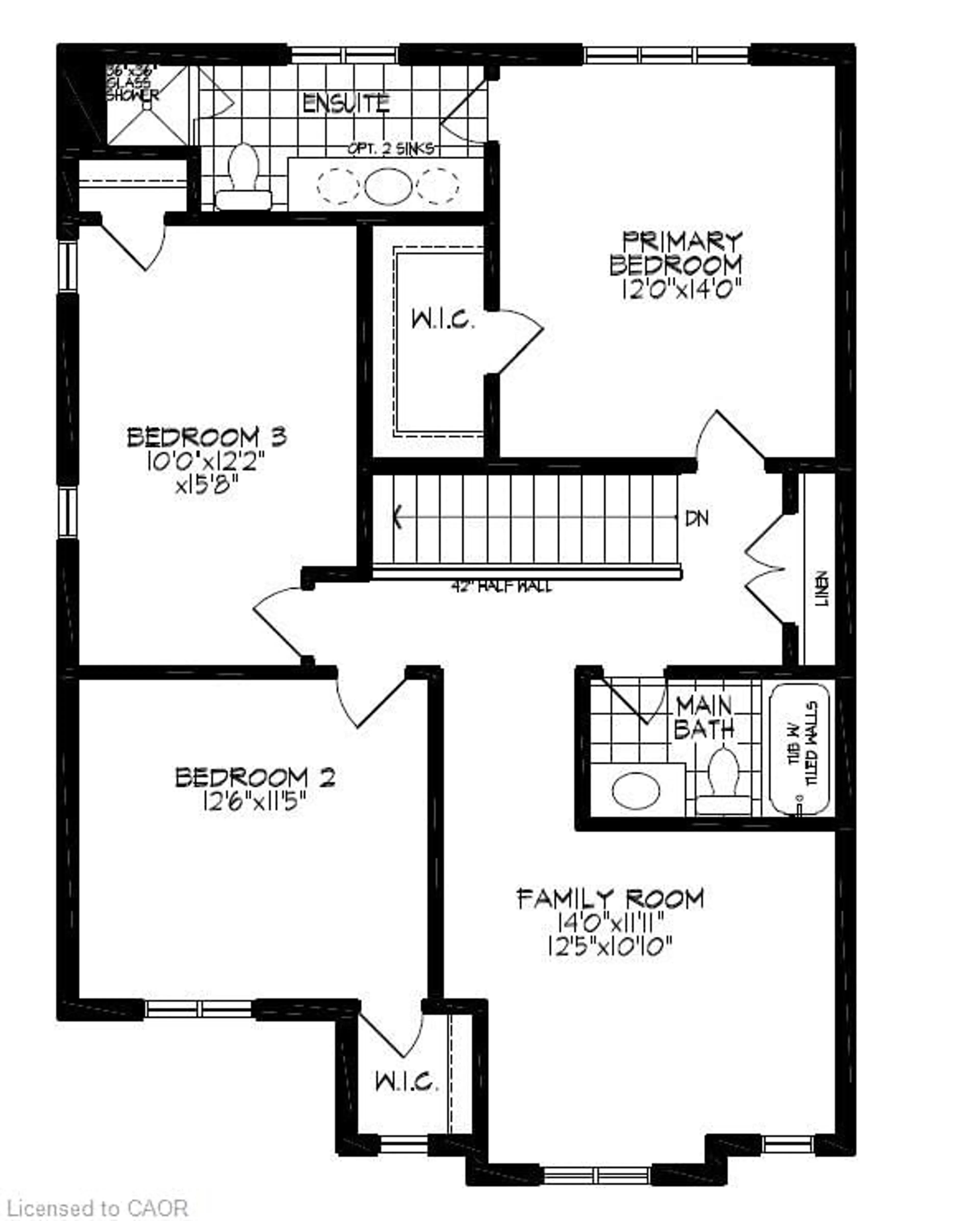 Floor plan for 14 Pine Warbler St #Lot 0033, Kitchener Ontario N2P 0K7