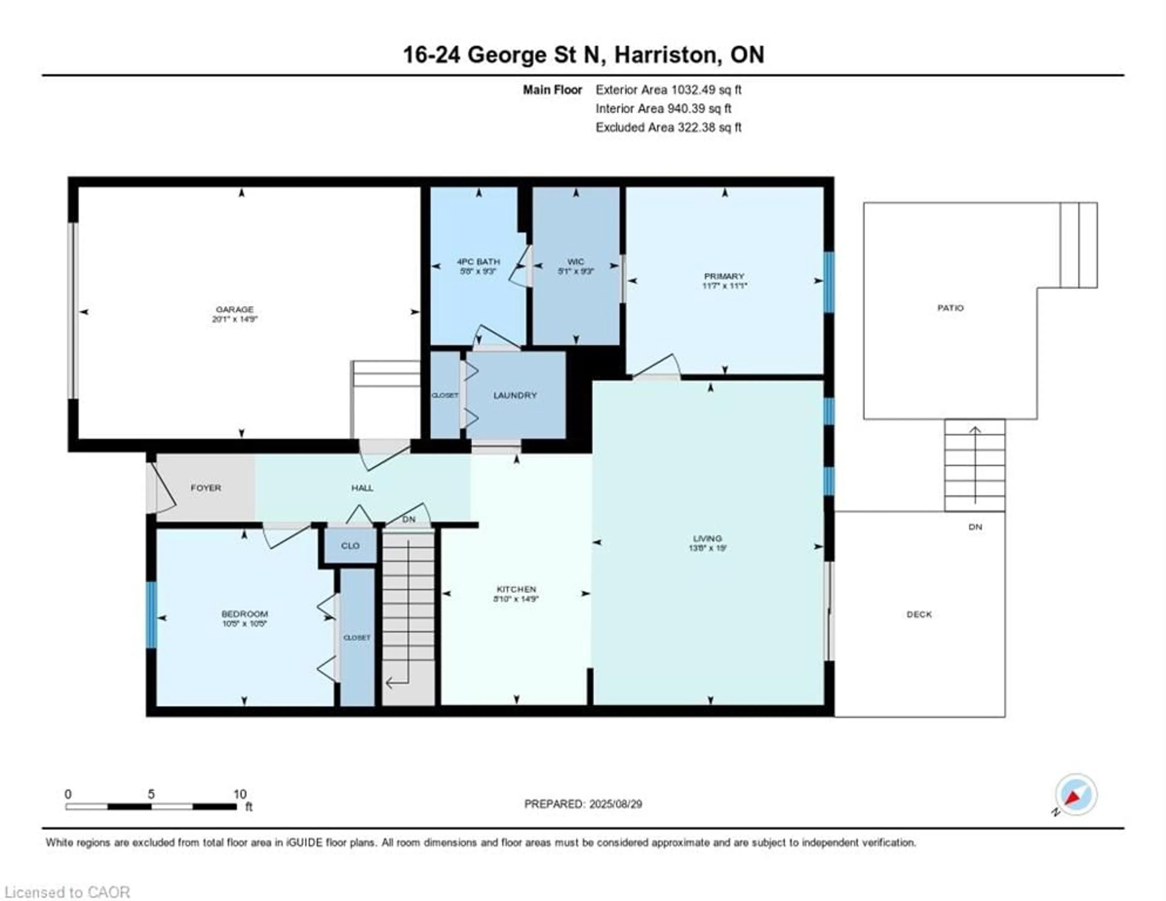 Floor plan for 24 George St #16, Harriston Ontario N0G 1Z0