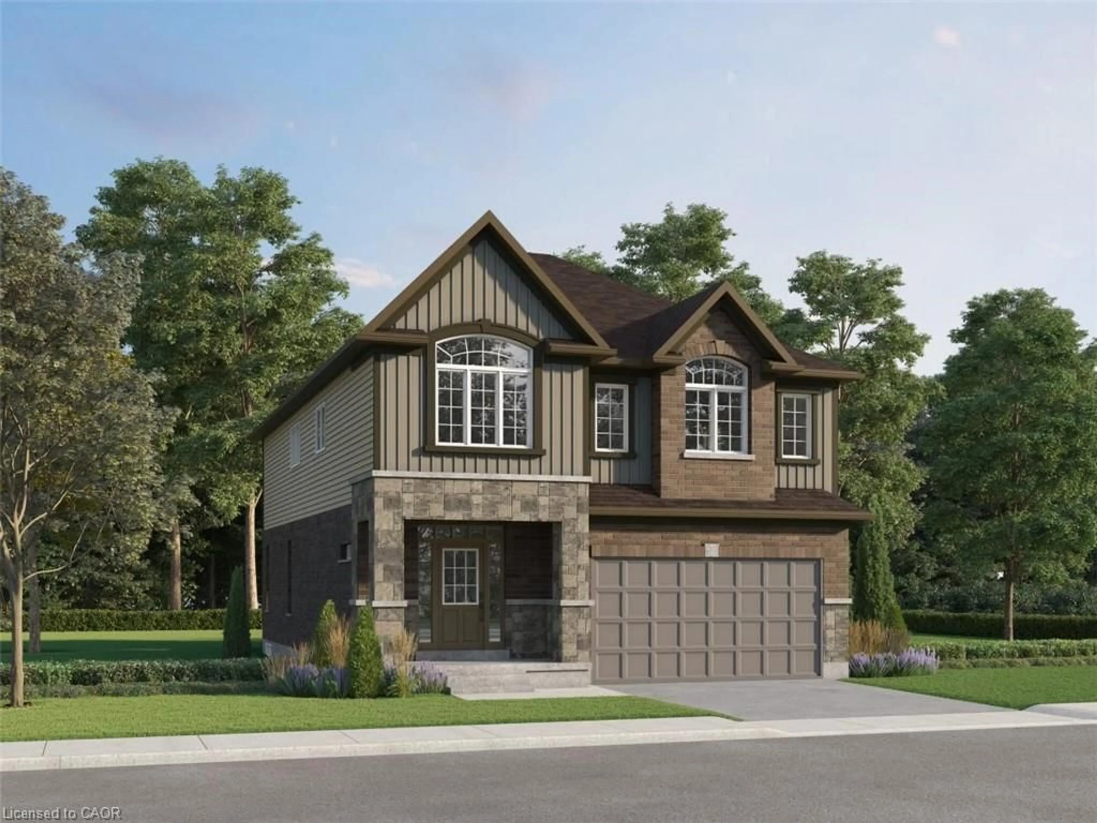 Home with brick exterior material, street for 50 Pine Warbler Dr #Lot 0024, Kitchener Ontario N2P 0K7