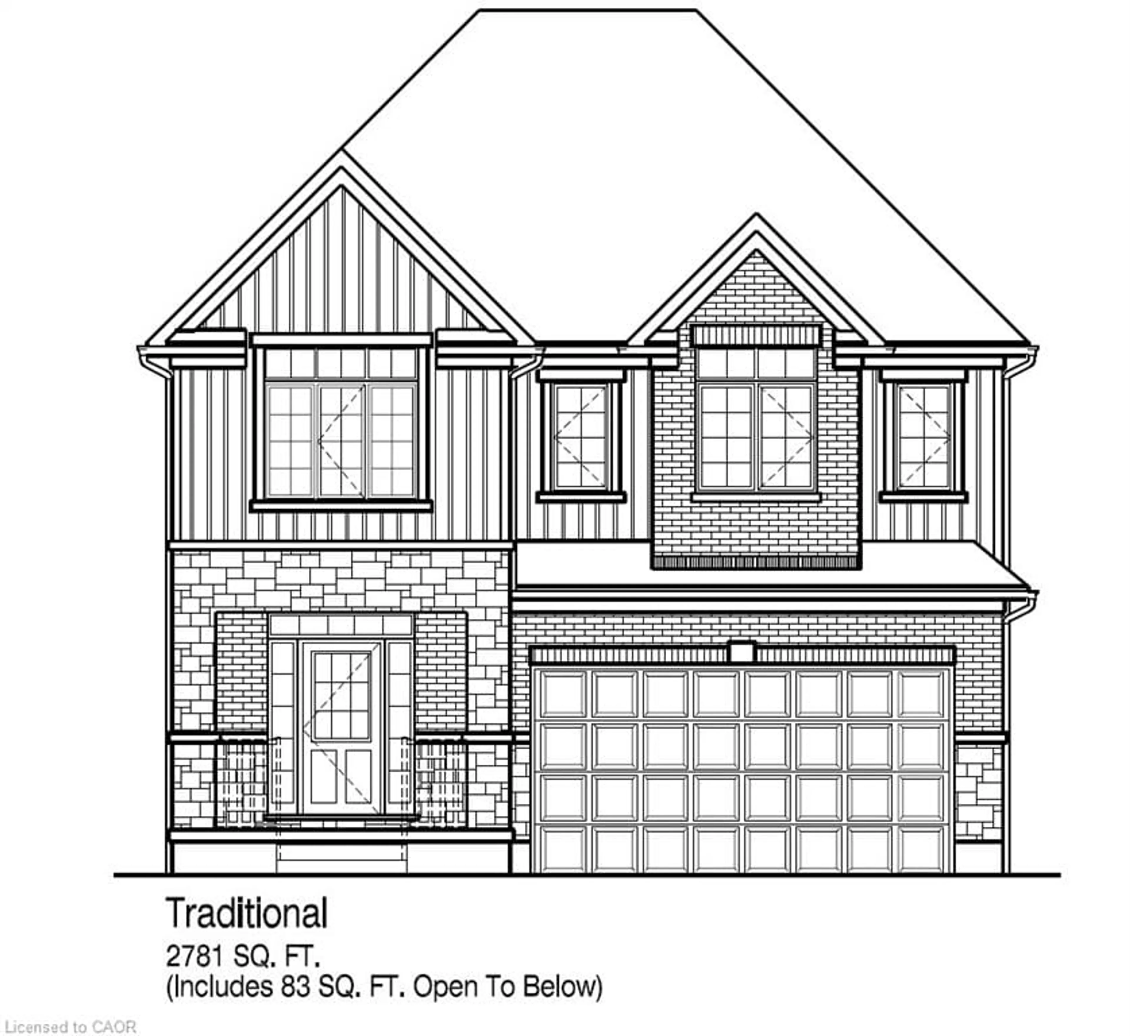 Home with brick exterior material, building for 50 Pine Warbler Dr #Lot 0024, Kitchener Ontario N2P 0K7