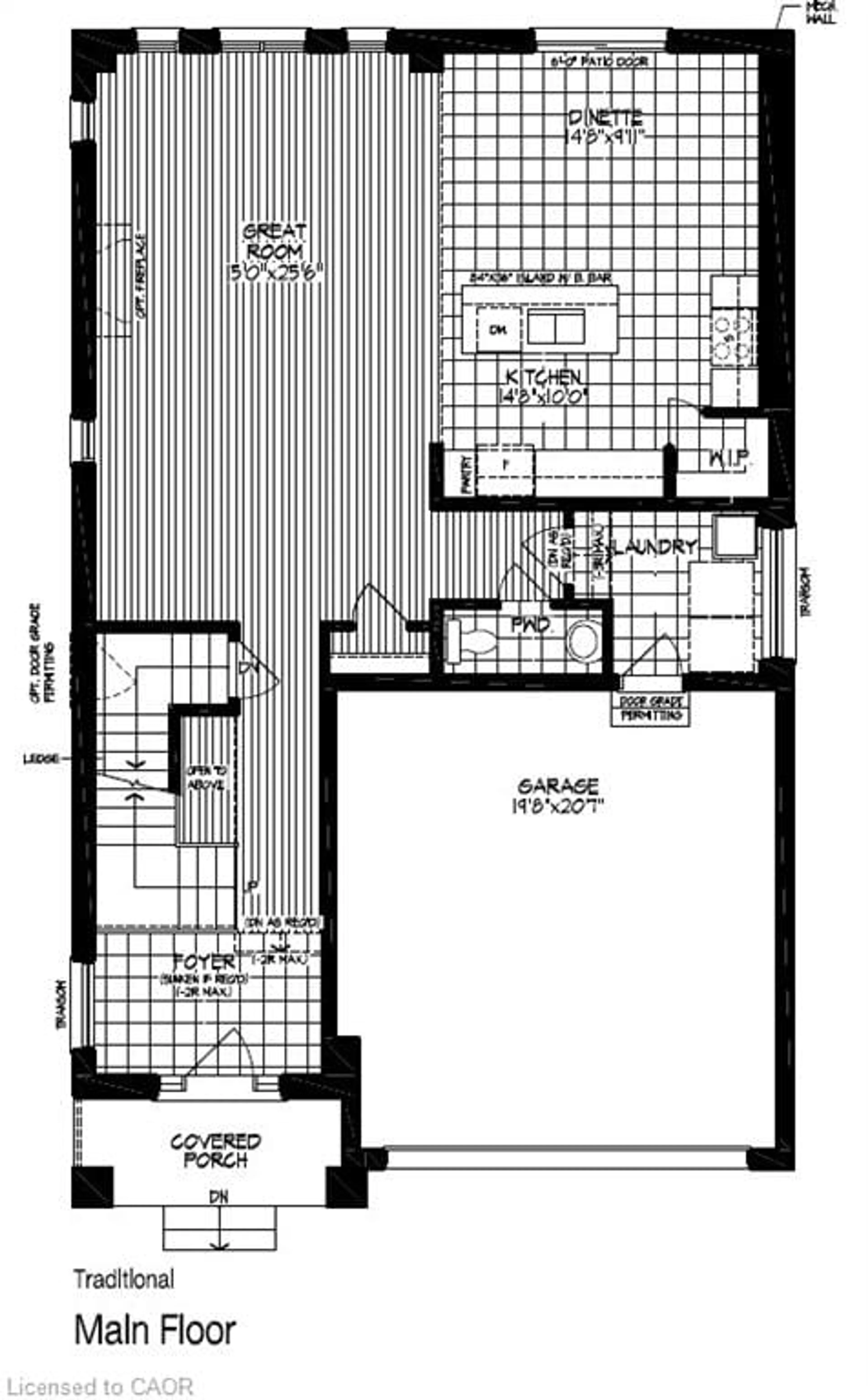 Floor plan for 50 Pine Warbler Dr #Lot 0024, Kitchener Ontario N2P 0K7