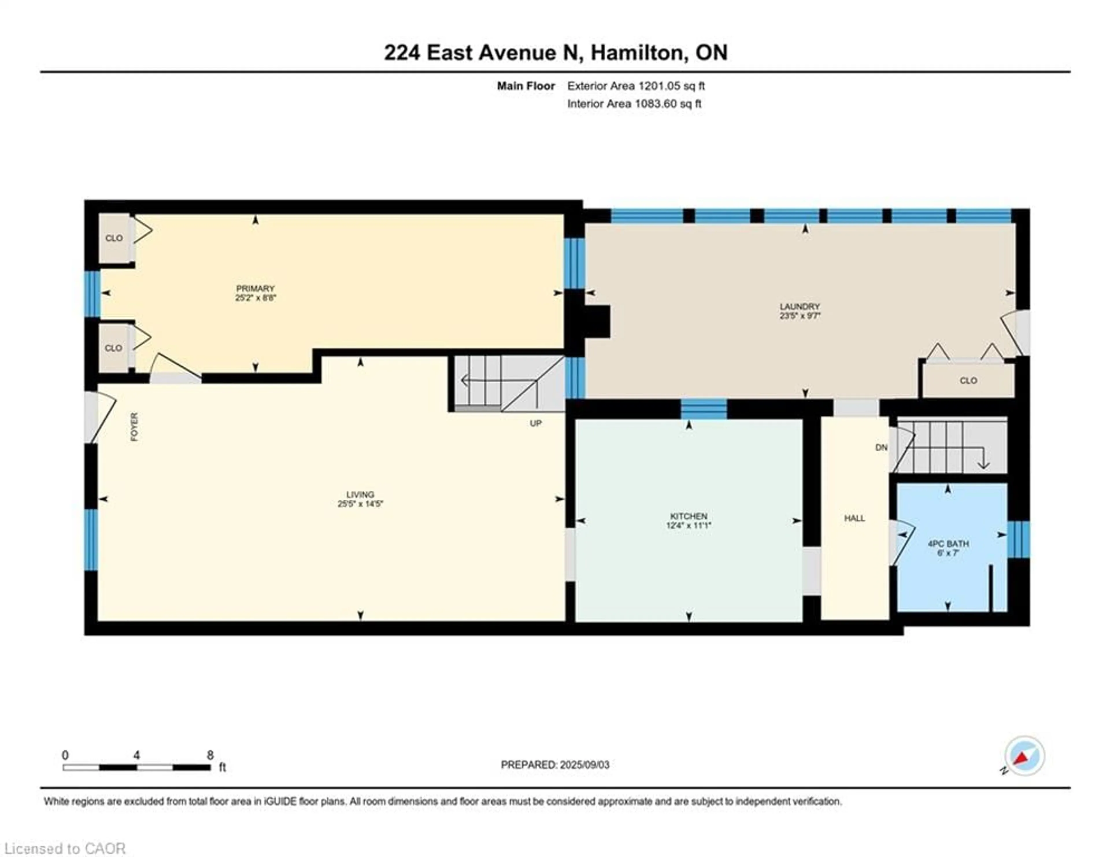 Floor plan for 224 East Ave, Hamilton Ontario L8L 5J3