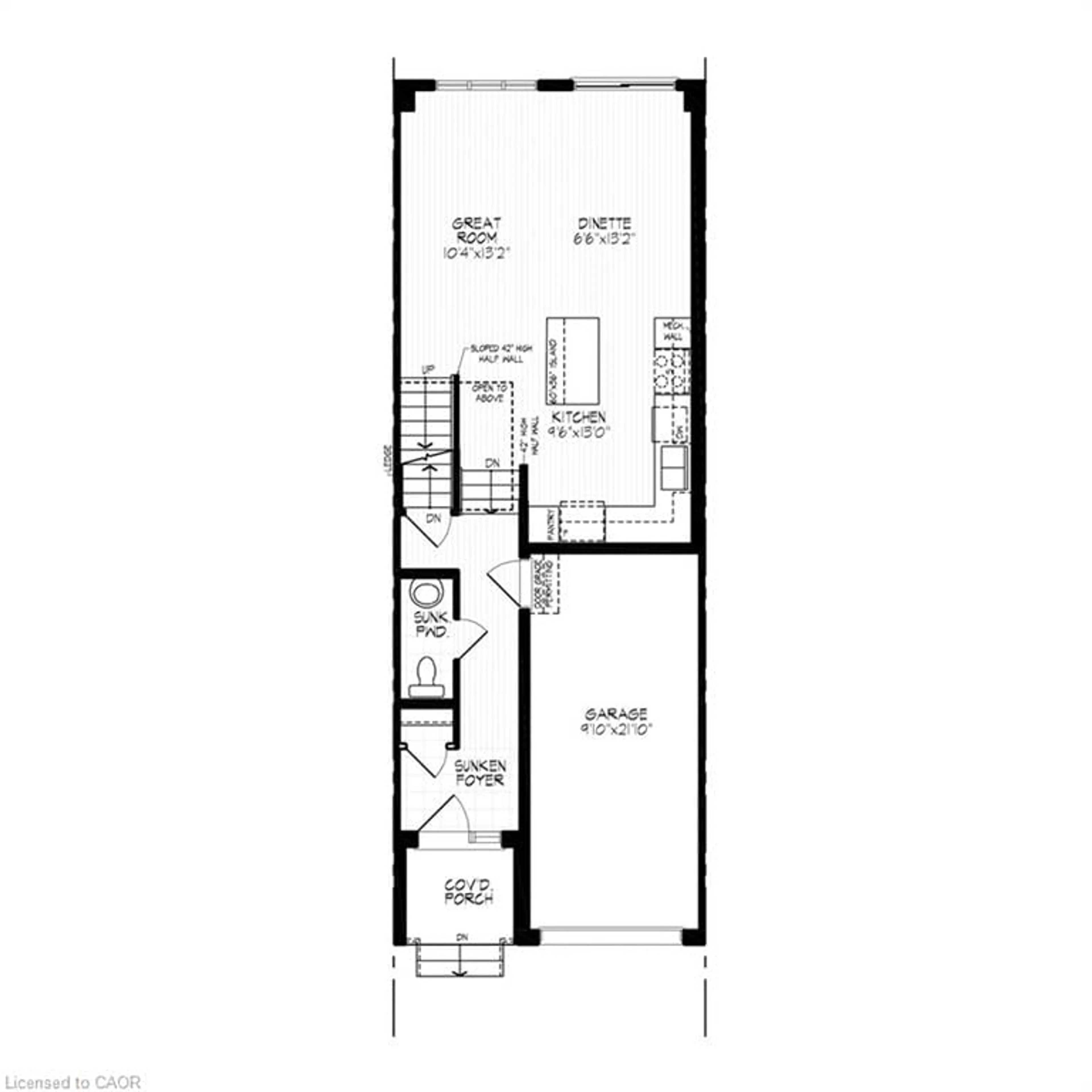 Floor plan for C117 Winter Wren Cres, Kitchener Ontario N2P 0K7