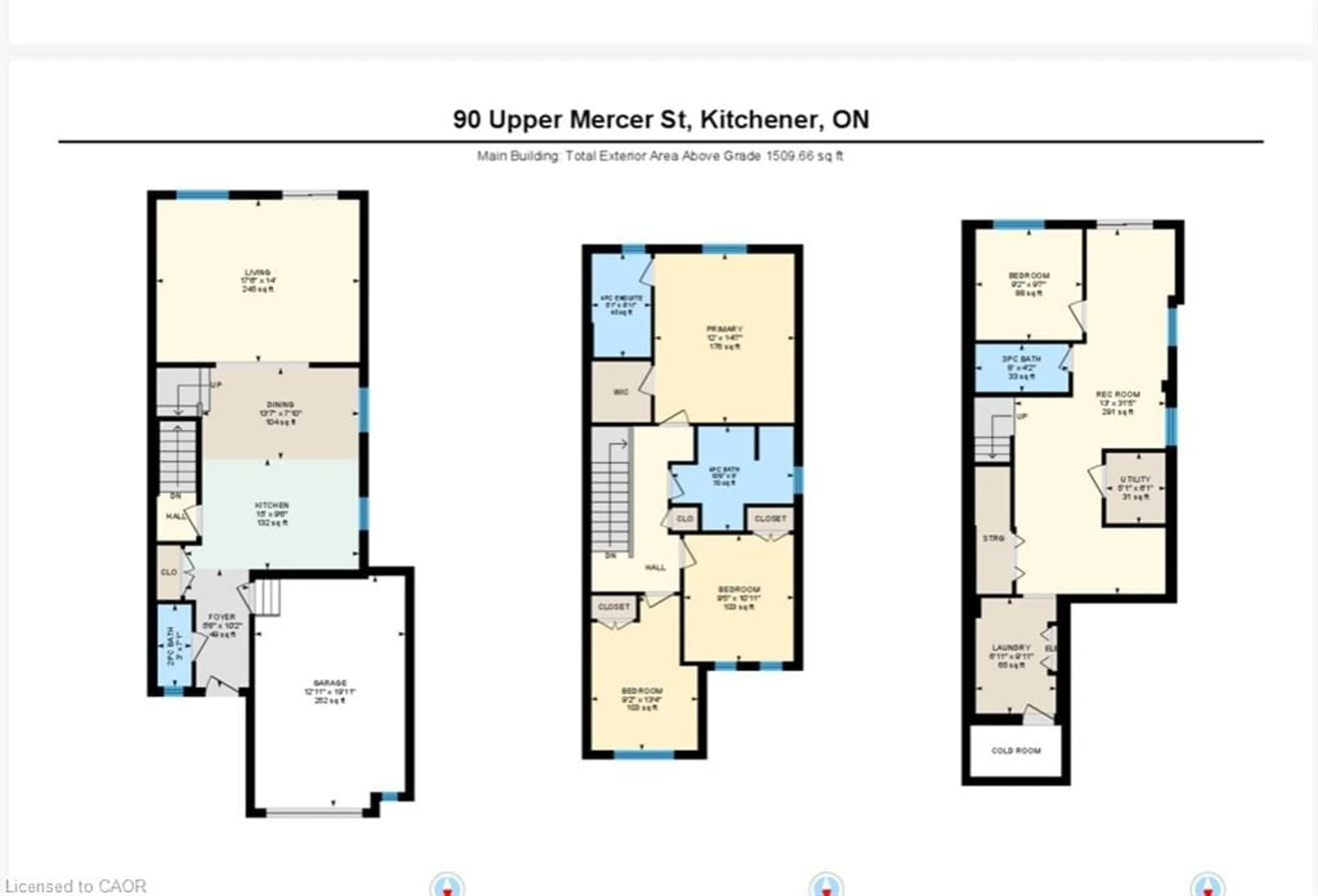 Floor plan for 90 Upper Mercer St, Kitchener Ontario N2A 4N1