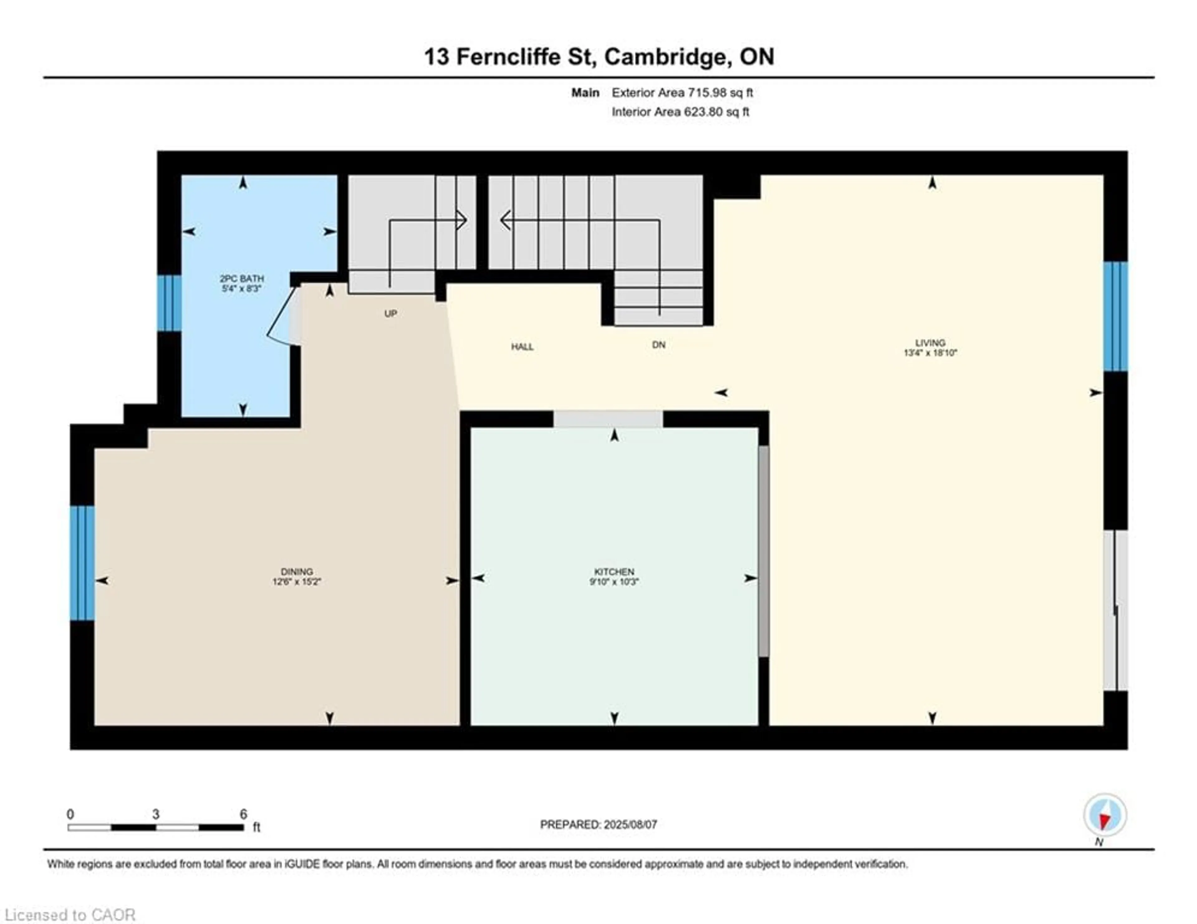 Floor plan for 13 Ferncliffe St, Cambridge Ontario N1T 2C8