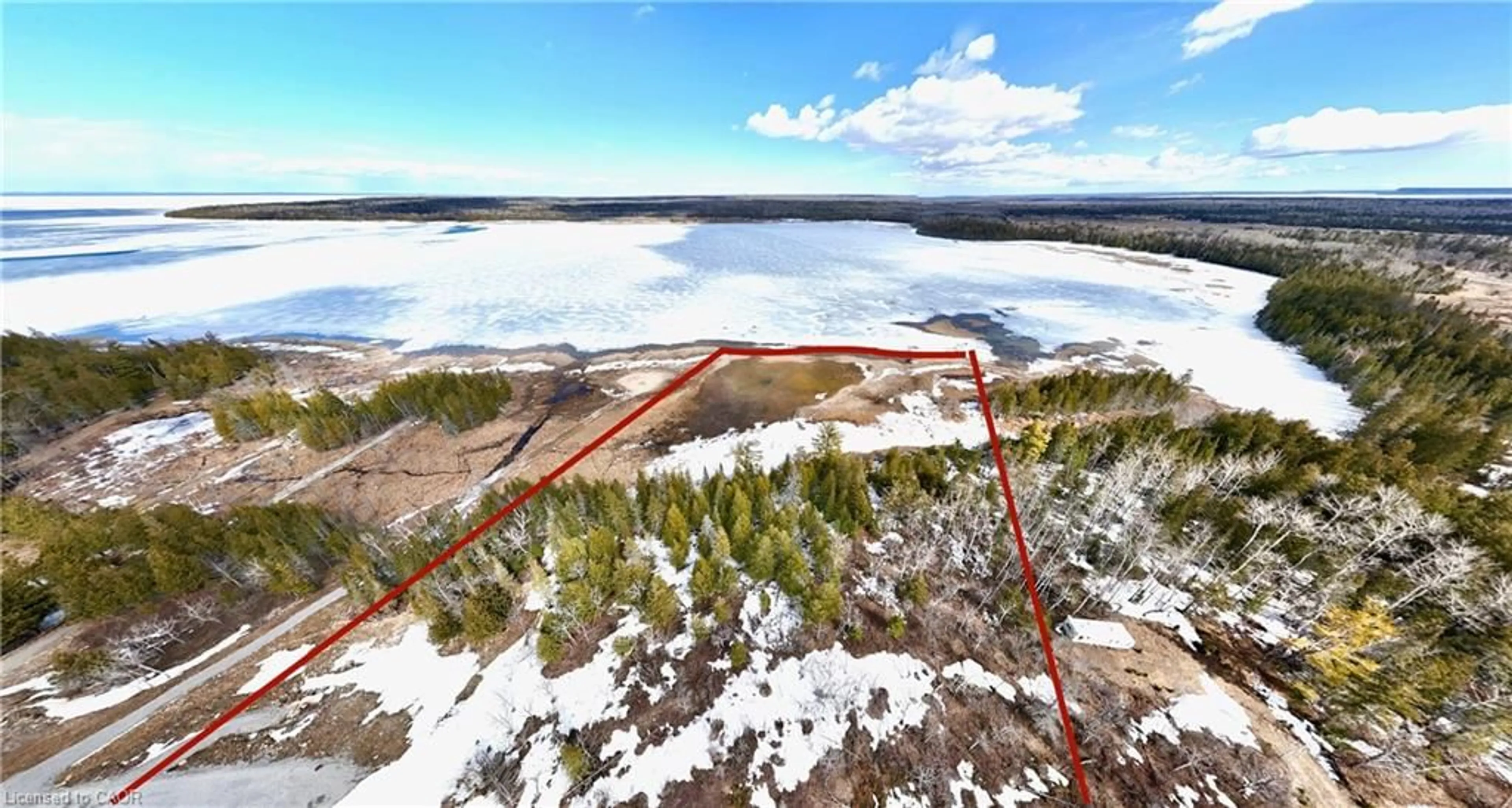 A pic from outside/outdoor area/front of a property/back of a property/a pic from drone, water/lake/river/ocean view for LOT 6 Goosecap Cres, Gore Bay Ontario P0P 1H0