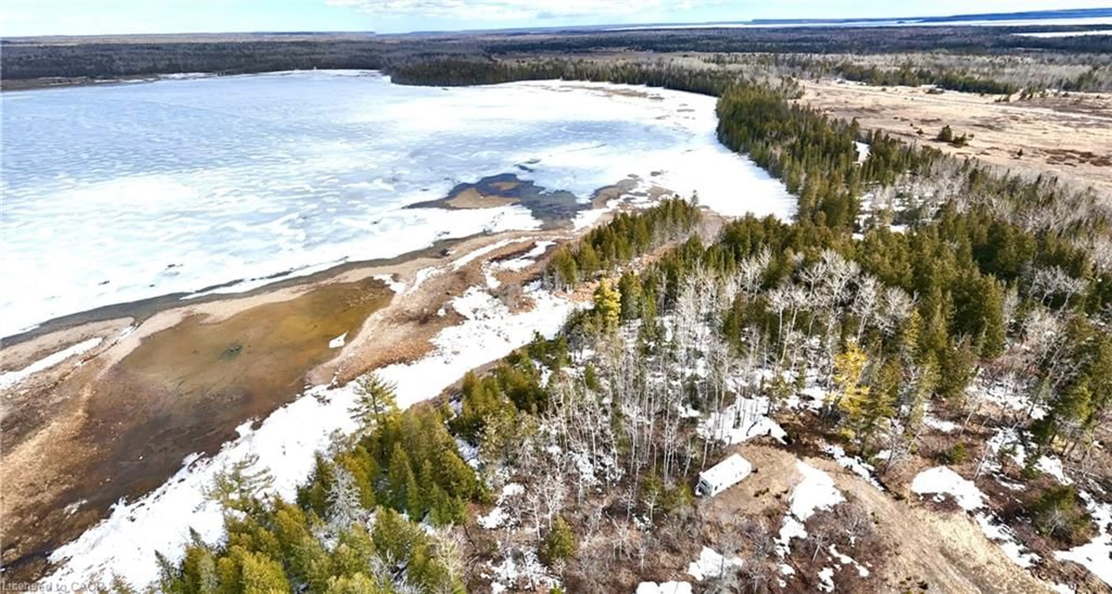 A pic from outside/outdoor area/front of a property/back of a property/a pic from drone, water/lake/river/ocean view for LOT 6 Goosecap Cres, Gore Bay Ontario P0P 1H0