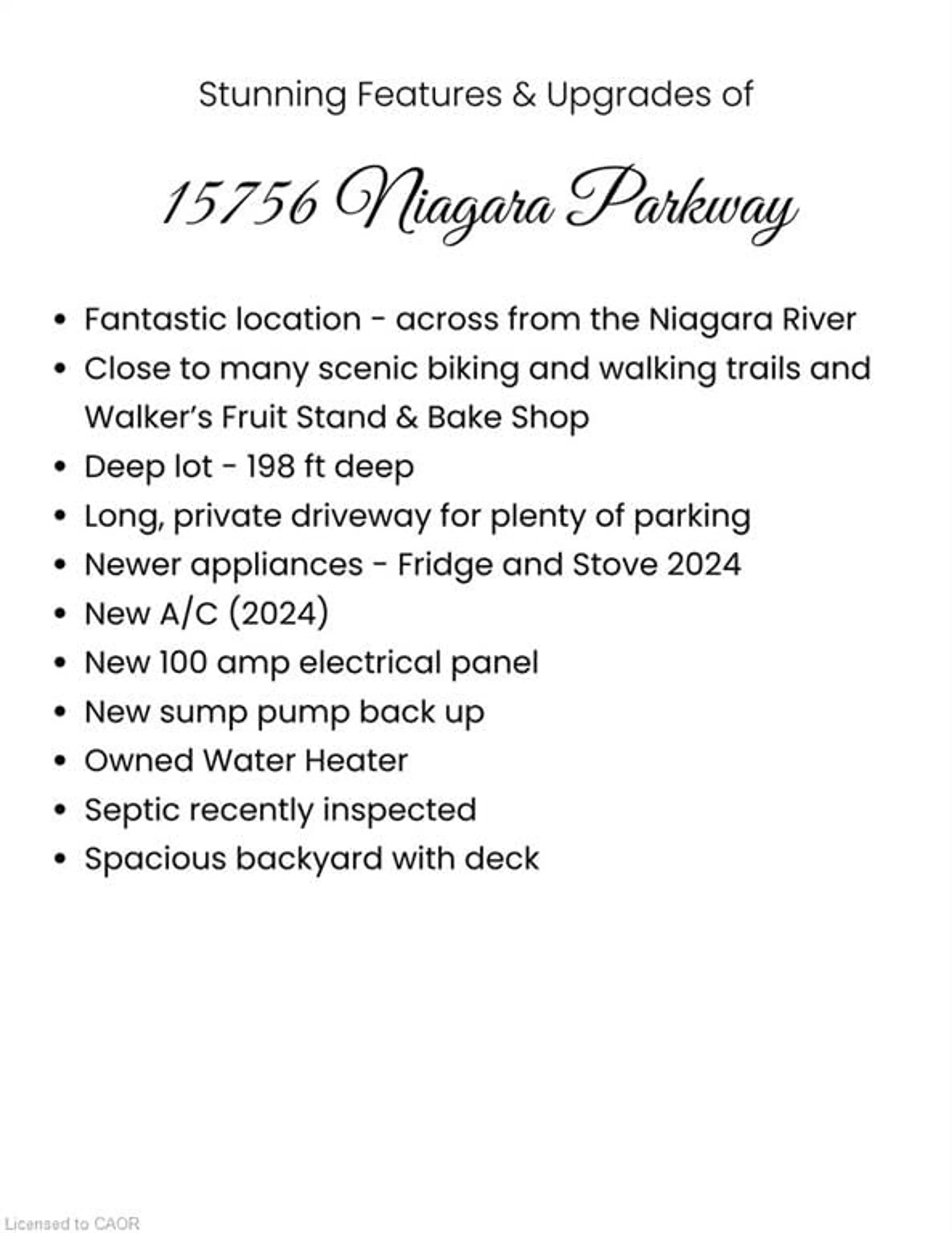 Parking for 15756 Niagara Pky, Niagara-on-the-Lake Ontario L0S 1J0