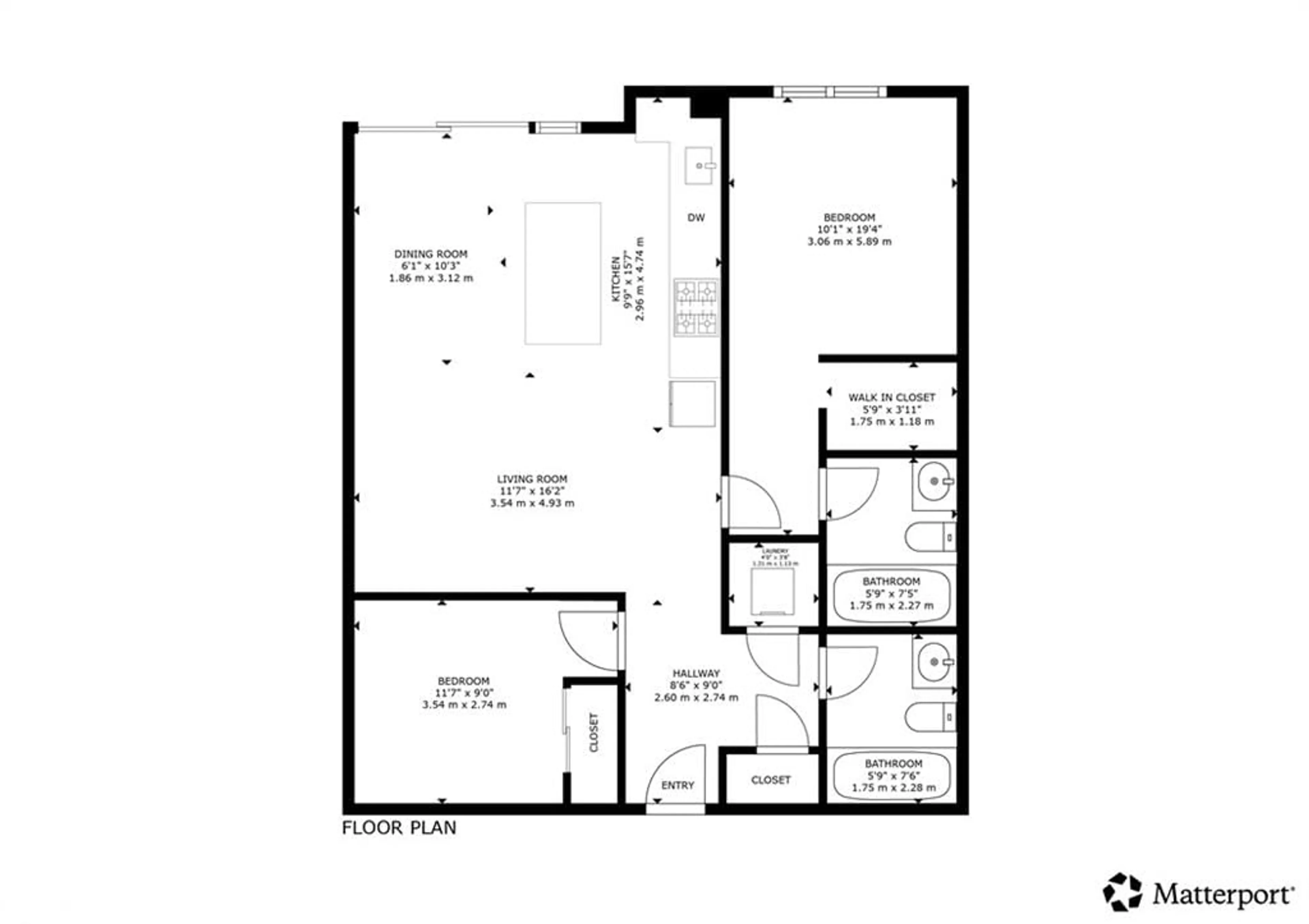 Floor plan for 3170 Erin Mills Pky #108, Mississauga Ontario L5L 0B6