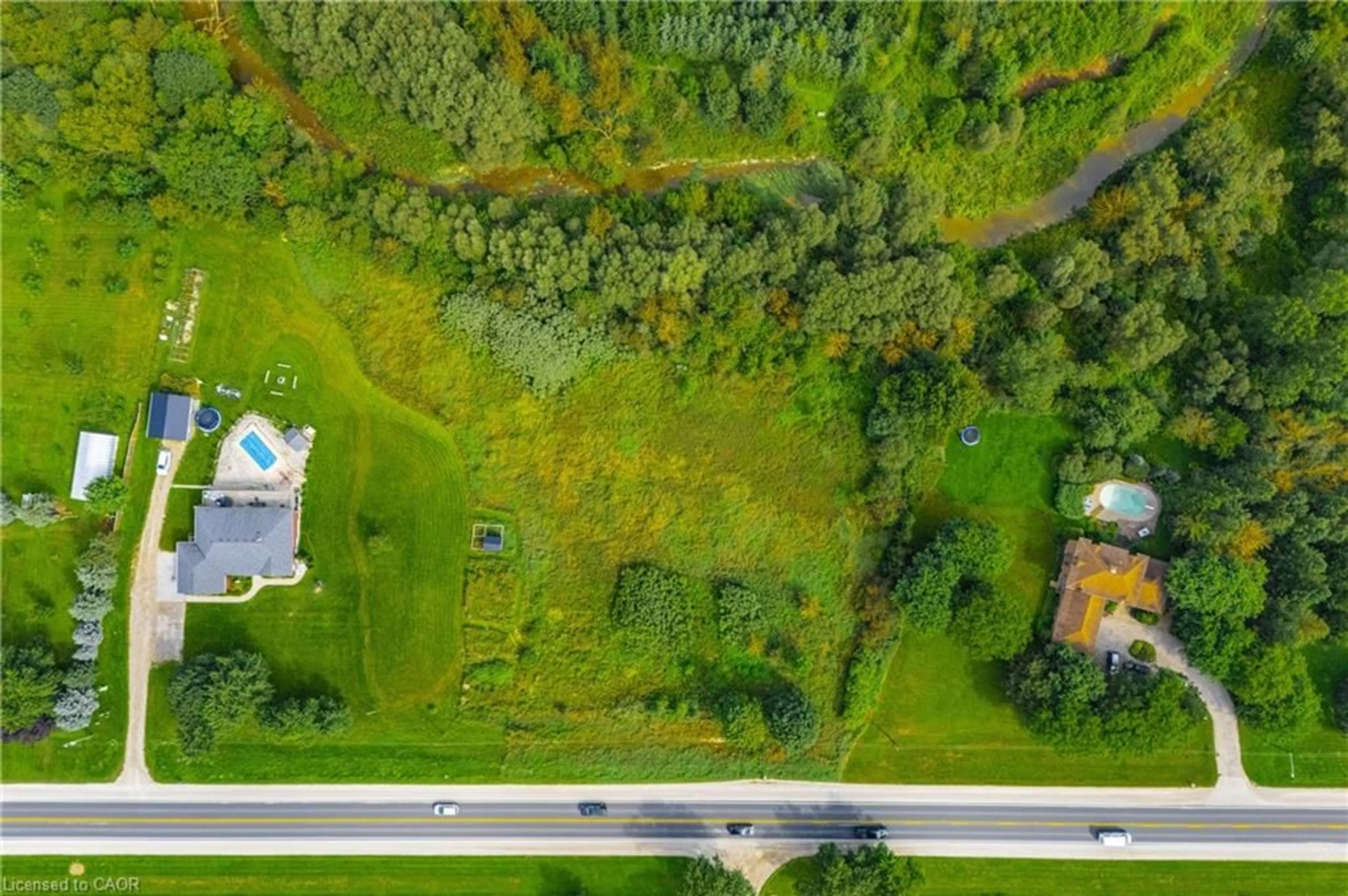 A pic from outside/outdoor area/front of a property/back of a property/a pic from drone, water/lake/river/ocean view for 7916 Wellington Rd 109, Arthur Ontario N0G 1A0
