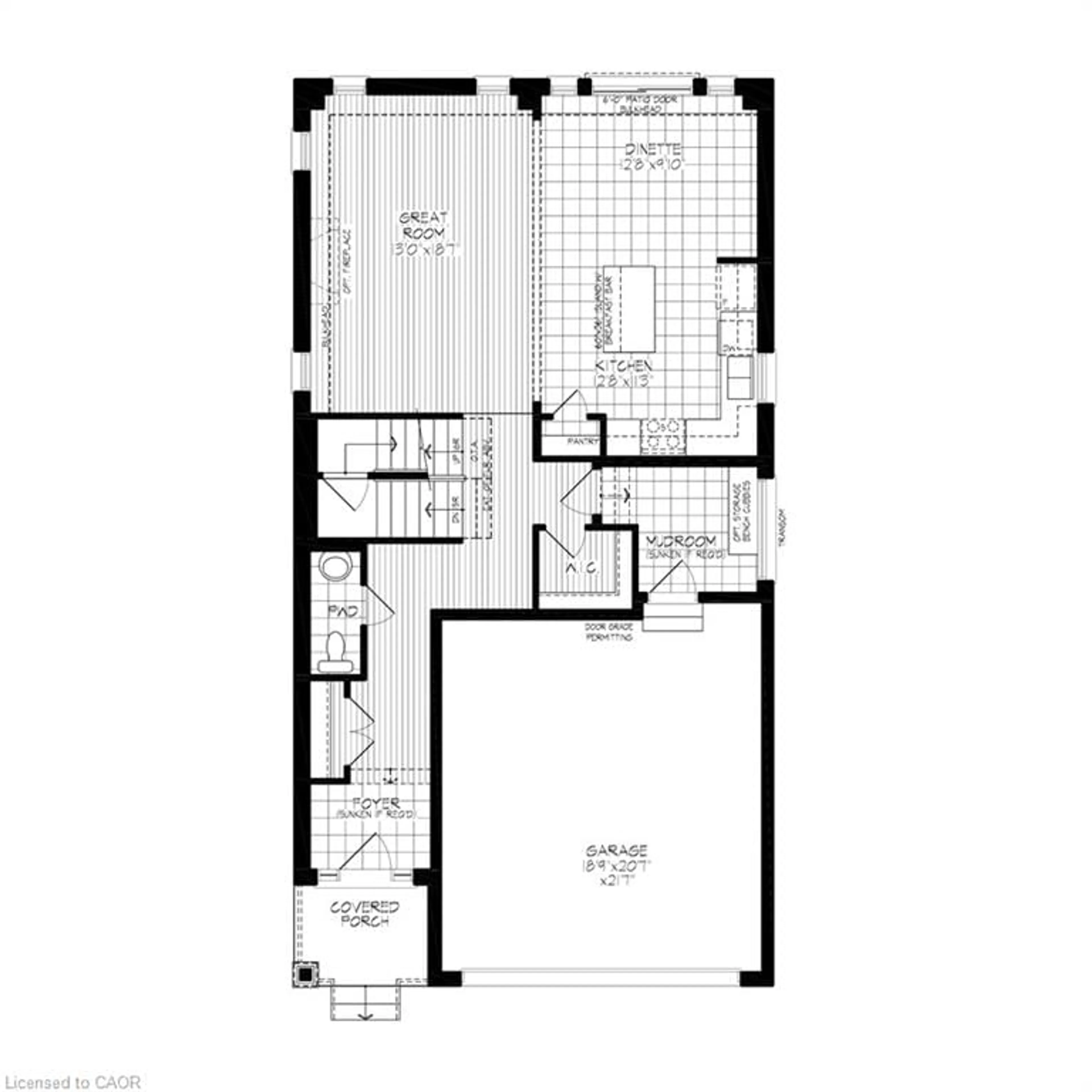 Floor plan for 540 Balsam Poplar St, Waterloo Ontario N2V 0H8