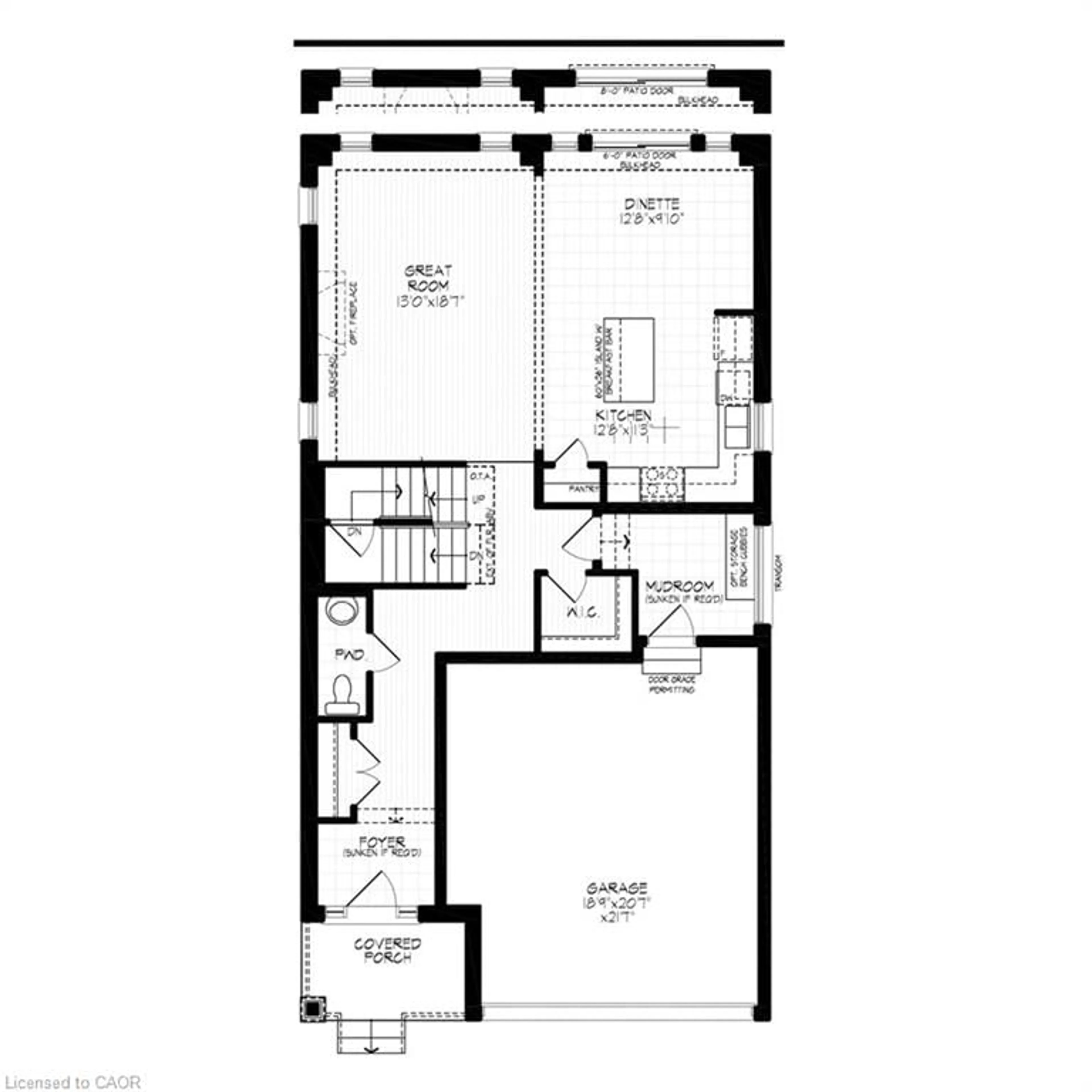 Floor plan for LOT 225 Dominique St, Kitchener Ontario N2E 0J9