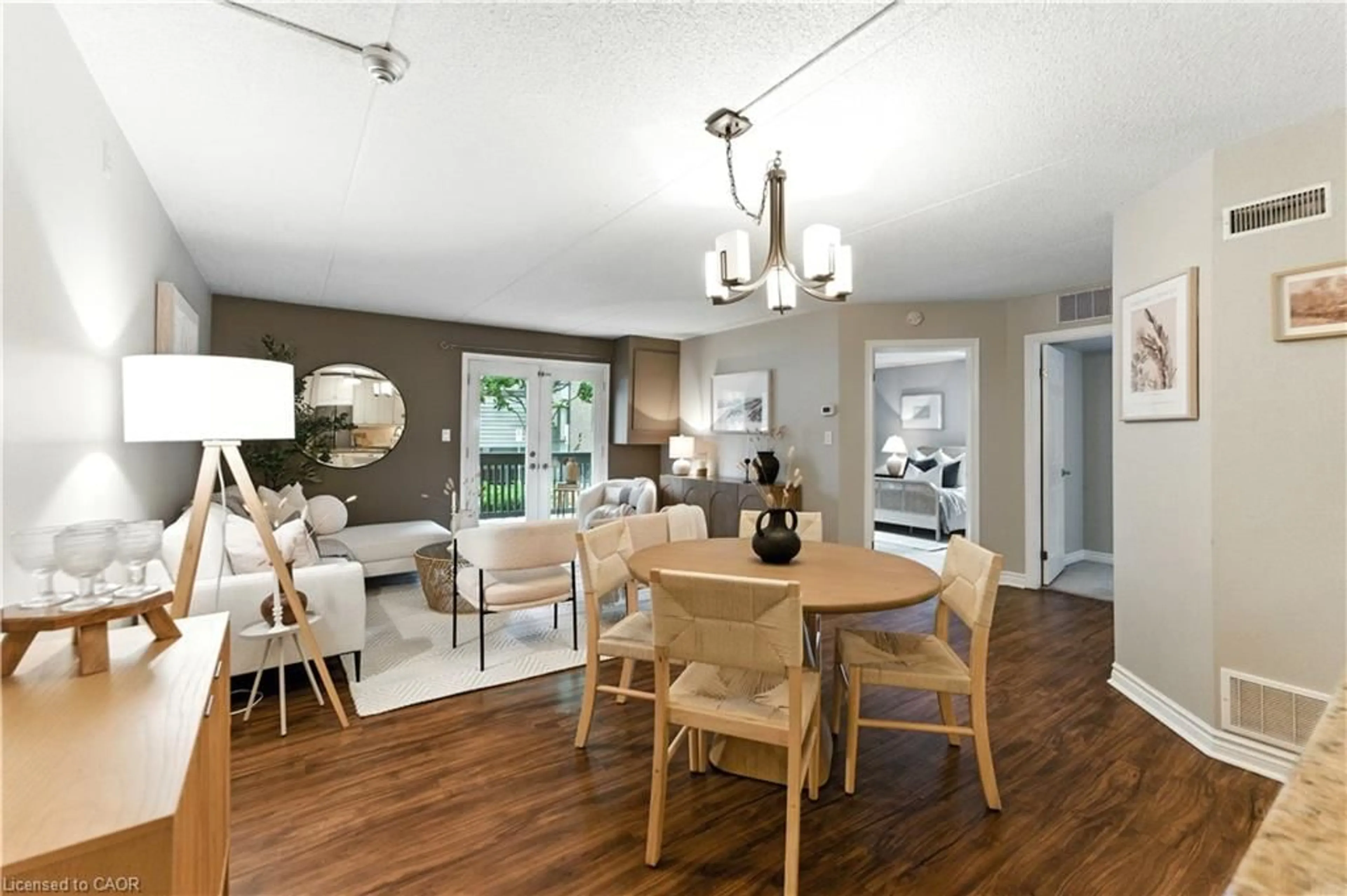 Dining room, wood/laminate floor for 2030 Cleaver Ave #124, Burlington Ontario L7M 4C3