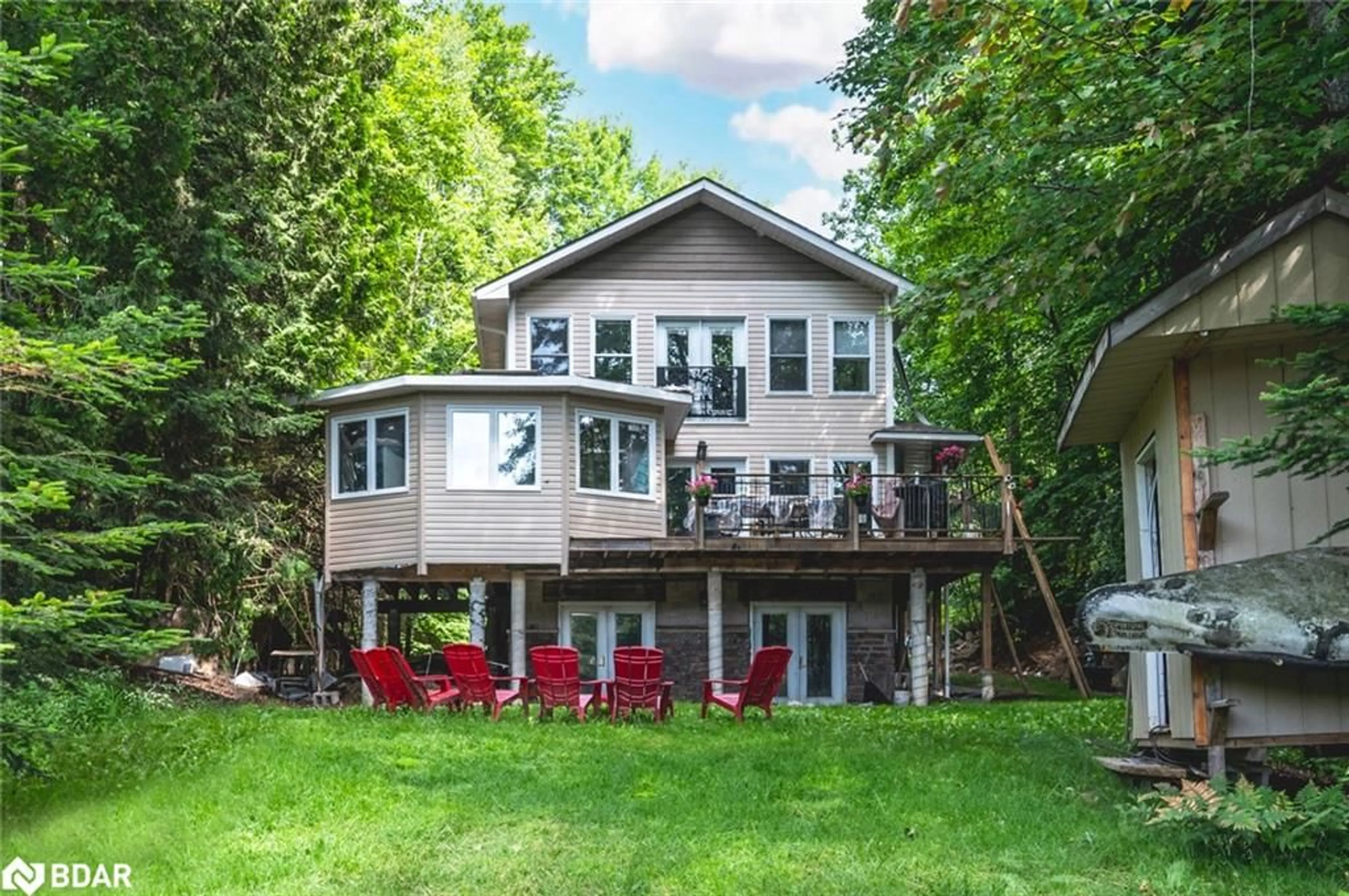 Patio, water/lake/river/ocean view for 4 Clover Crt, Kawartha Lakes Ontario K0M 2A0