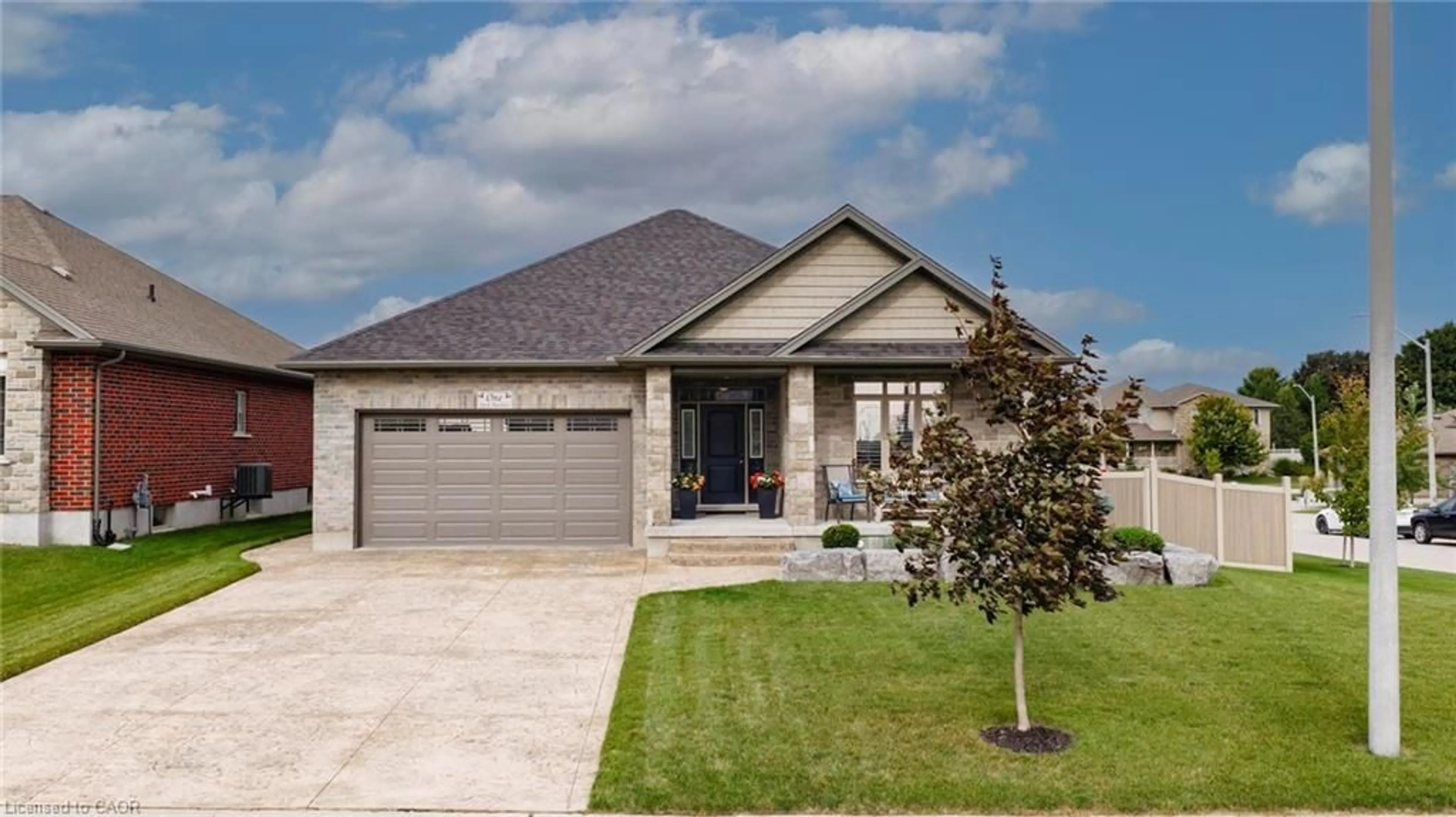 Home with brick exterior material, street for 1 Jack Koehler Lane, Wellesley Ontario N0B 2T0