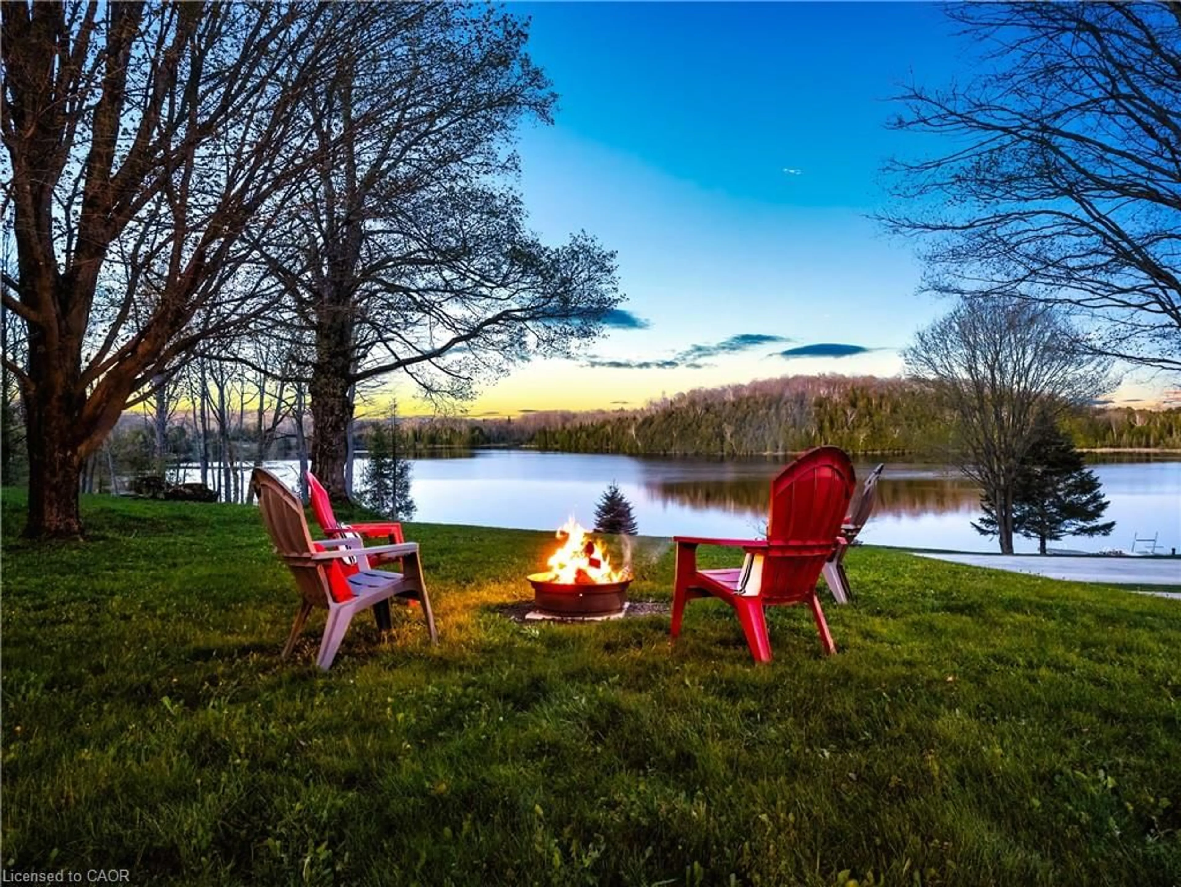 Patio, water/lake/river/ocean view for 133596 Wilcox Lake Rd, Flesherton Ontario N0C 1E0