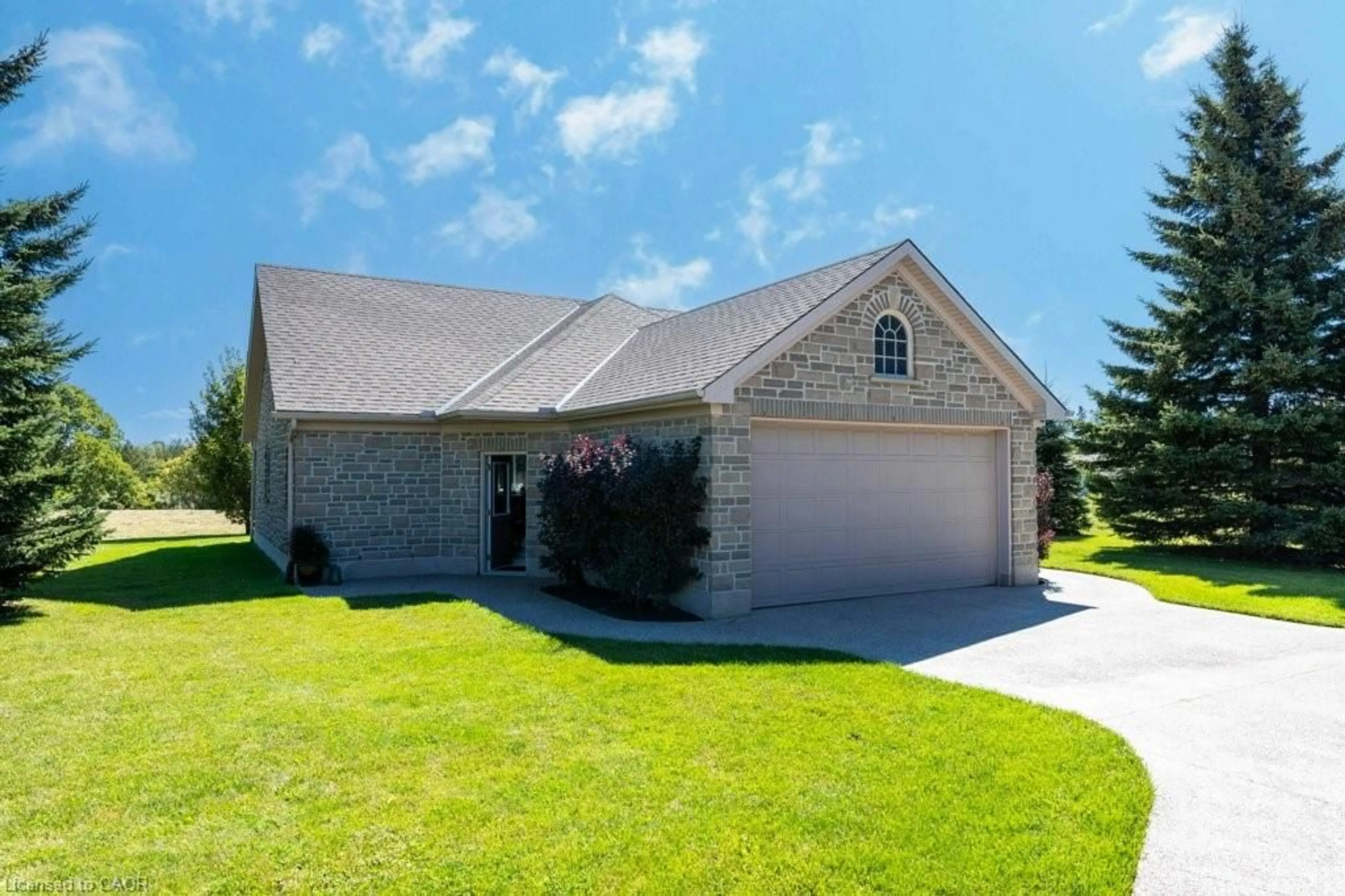 Home with vinyl exterior material, street for 1825 Moser-Young Rd, Bamberg Ontario N0B 2T0
