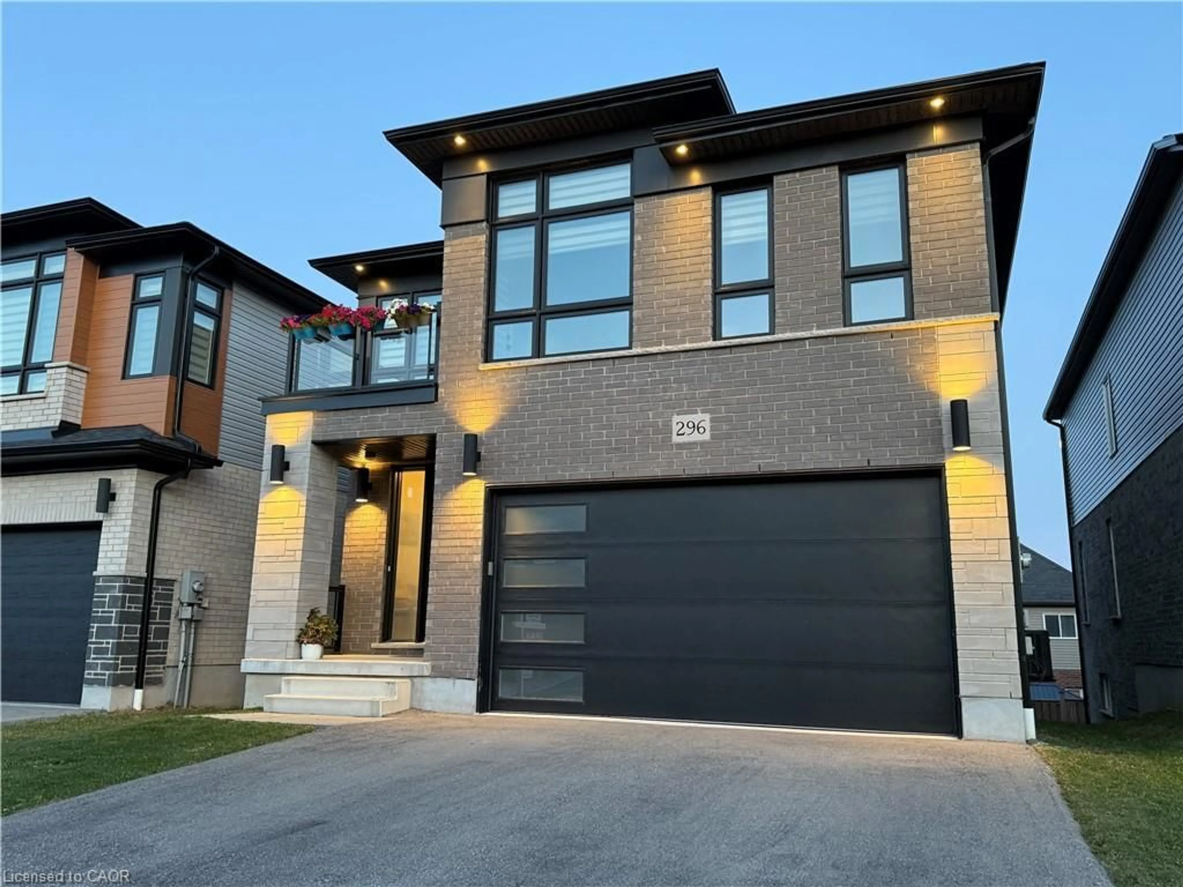 Home with brick exterior material, street for 296 Chokecherry Crescent Cres, Waterloo Ontario N2V 0H1