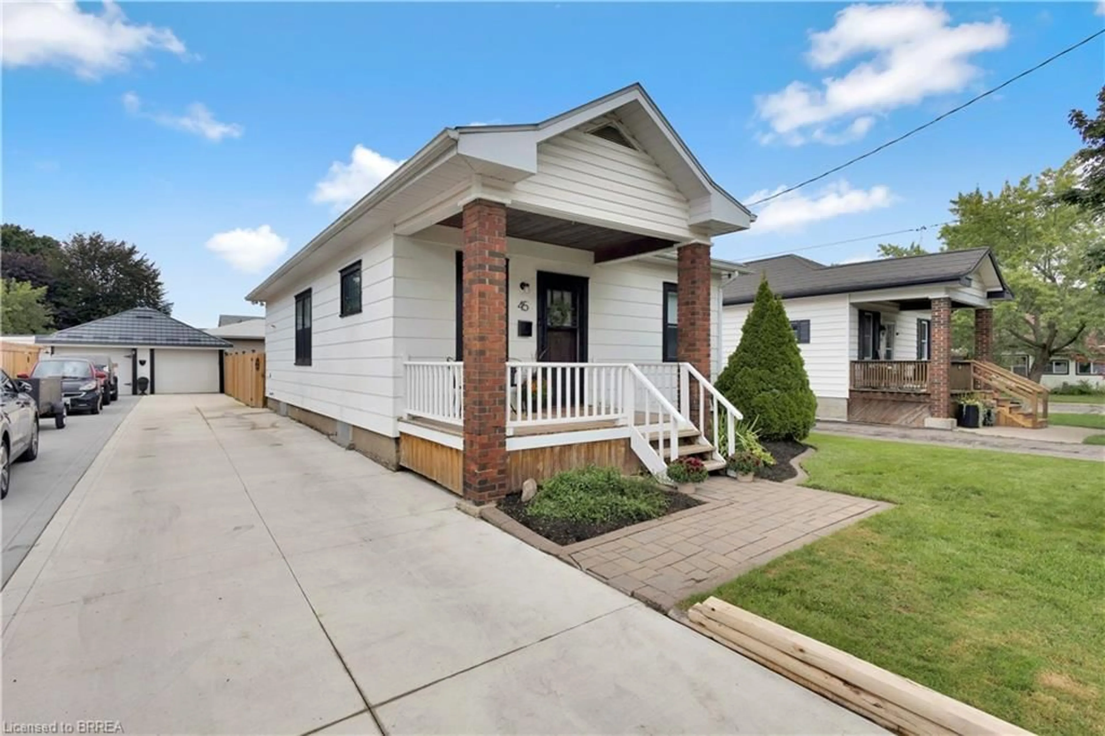 Home with brick exterior material, street for 45 Woodhouse St, Simcoe Ontario N3Y 1E8